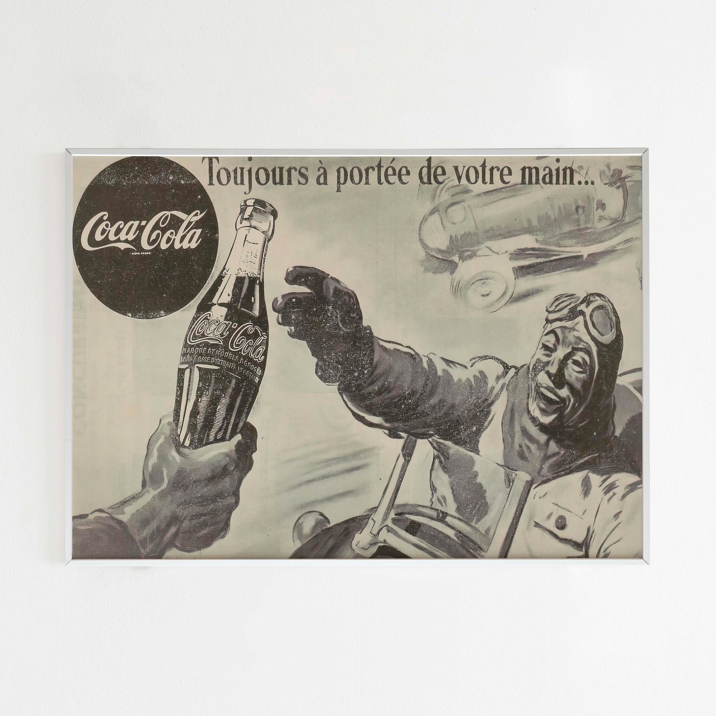 Coca-Cola Le Mans 24 Hours 60s Racing Magazine Advertising Poster, 60s Style USA Print, Vintage Design Ad Wall Art, Magazine Retro Advertisement