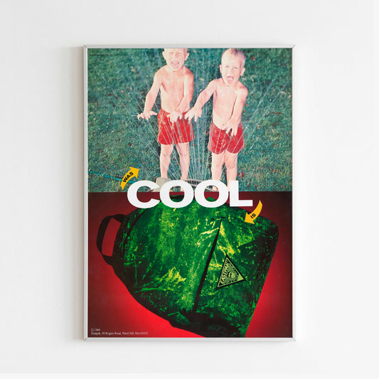 Eastpak Advertising Poster, "COOL!" Ad Style Print, Vintage Ad Wall Art, Magazine Retro Advertisement