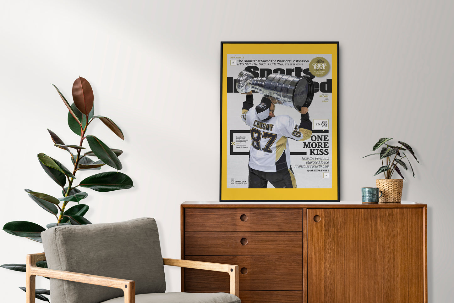 Pittsburgh Penguins 2016 NHL Stanley Cup Champions Front Cover Sports Illustrated Poster