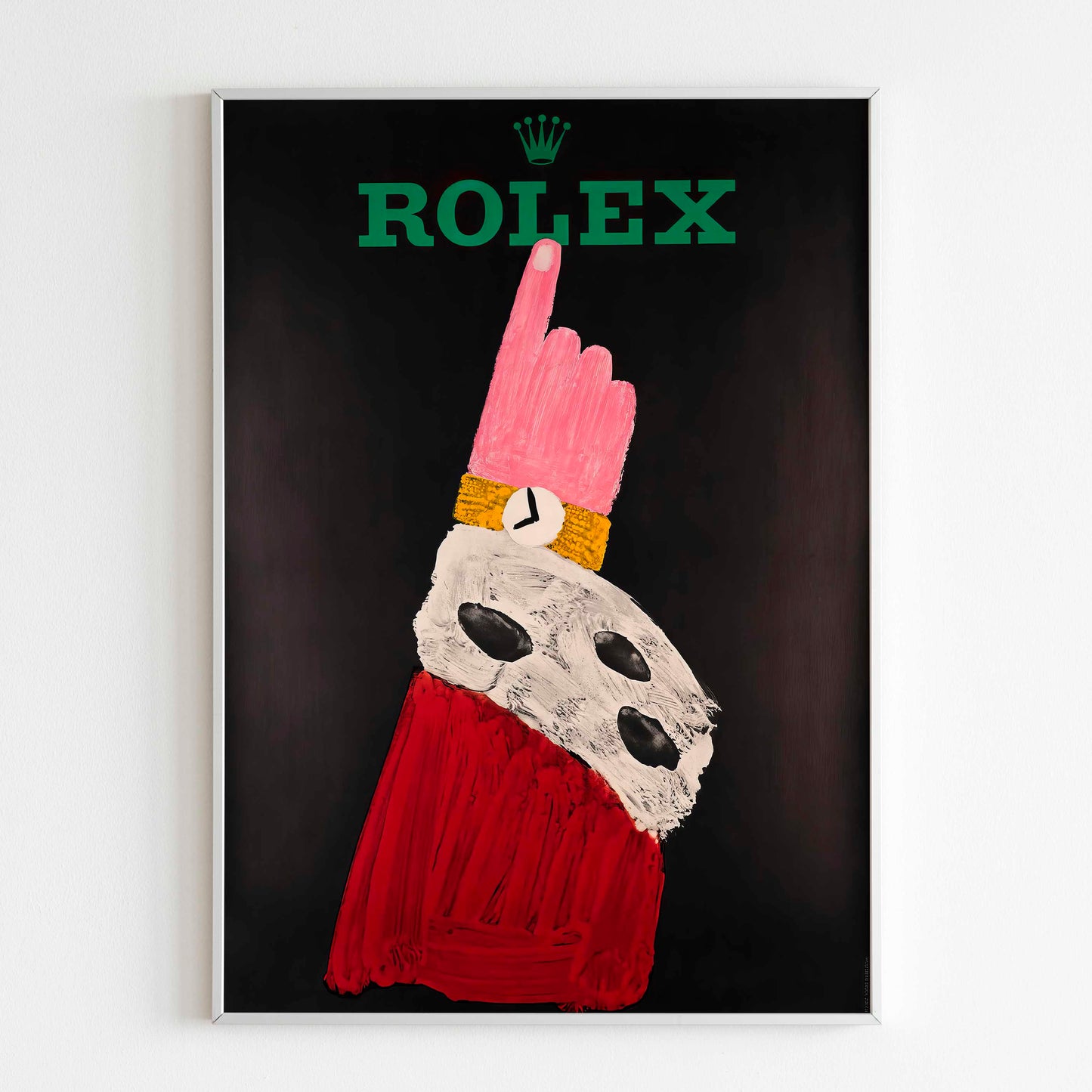 Rolex Christmas Swiss designer Herbert Leupin Advertising Poster Watch Advertising Poster, 80's Style Print, Vintage Design Magazine, Ad Wall Art, Ad Retro Advertisement