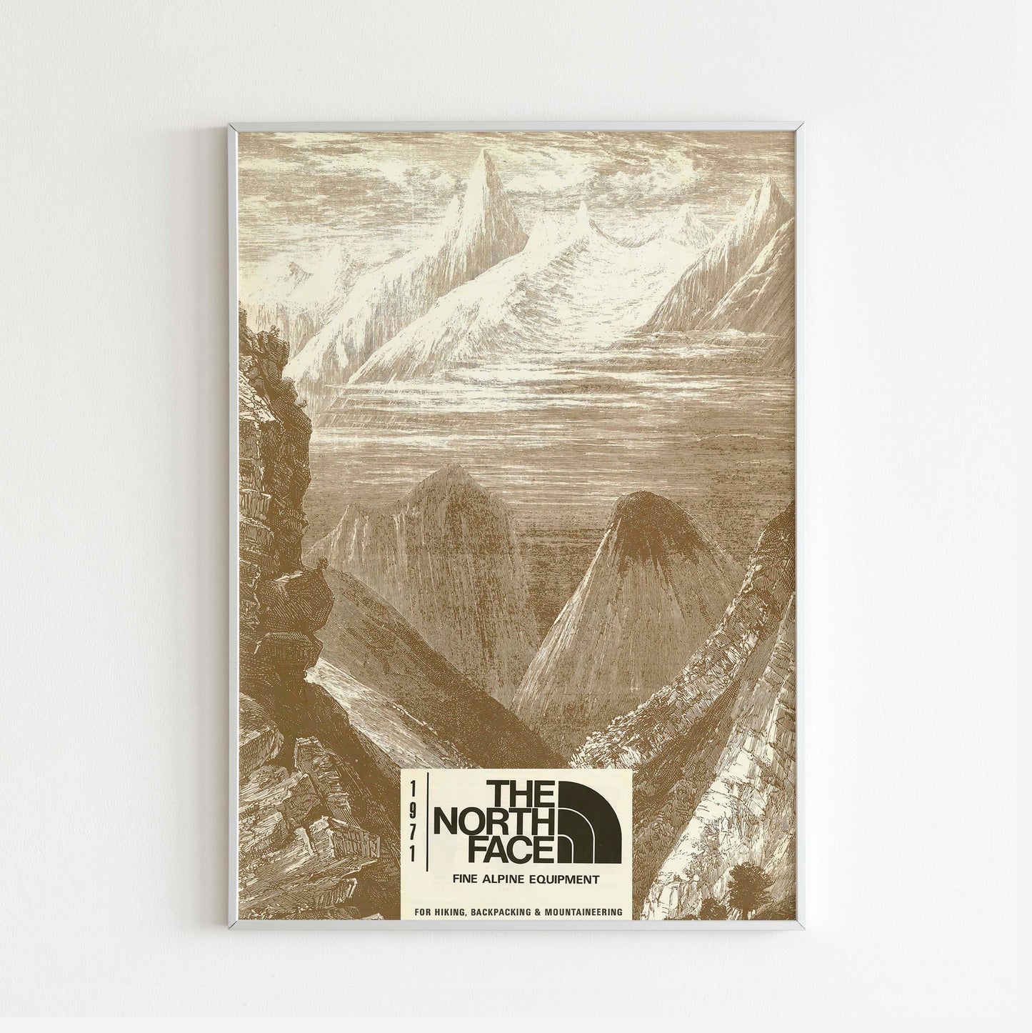 The North Face 1971 Magazine Front Cover Poster, Vintage Outdoor Print, Retro Wall Art, Journal Advertisement, 70s Style Ad, Explore Adventure Nostalgia, Urban Exploration Print