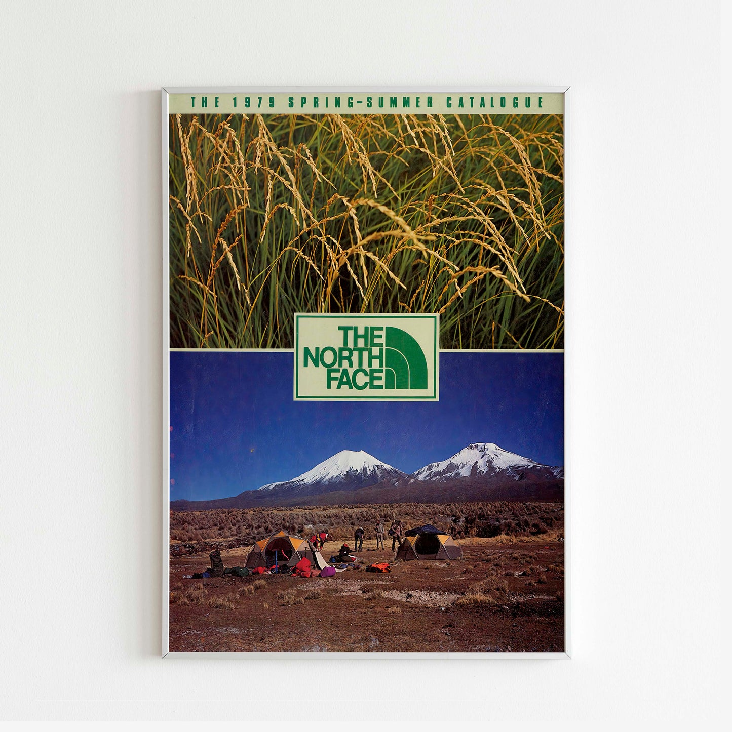 The North Face 1979 Spring/Summer Magazine Front Cover Poster, Vintage Outdoor Print, Retro Wall Art, Journal Advertisement, 70s Style Ad, Explore Seasonal Adventure Nostalgia, Urban Exploration Print