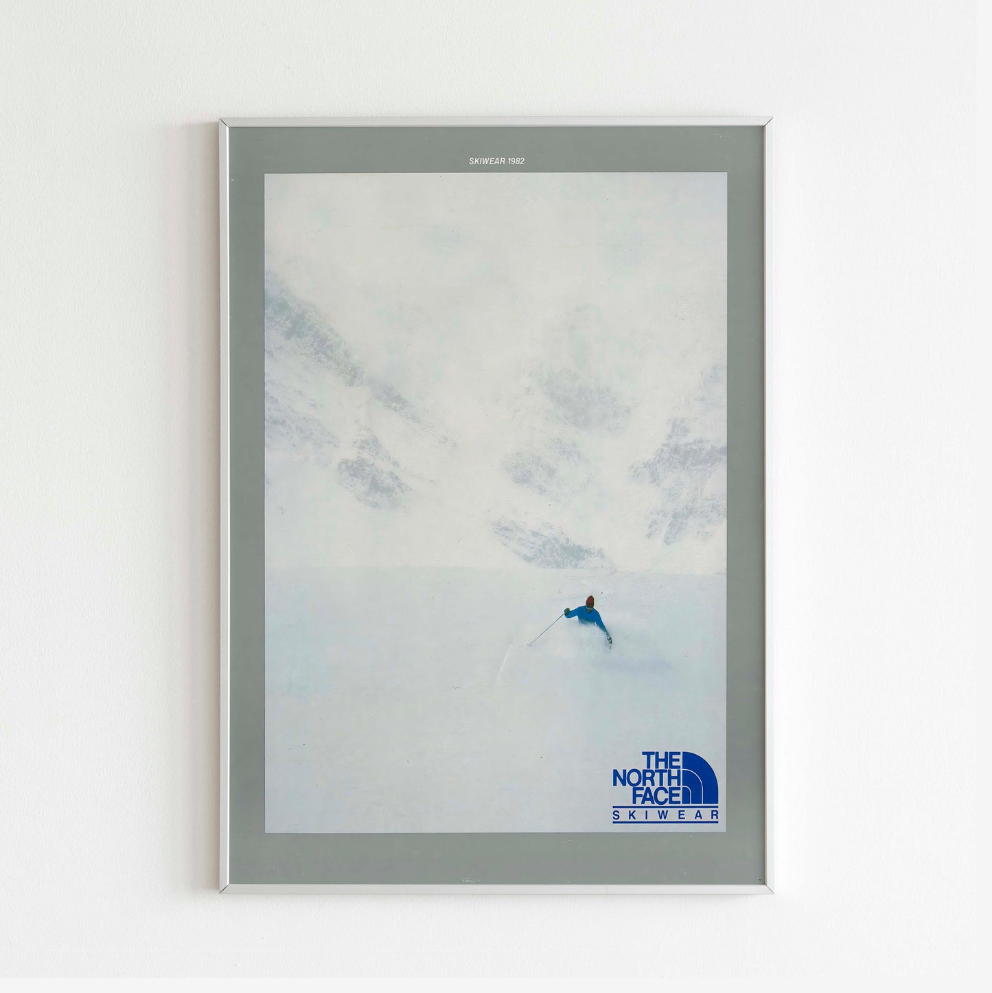 The North Face 1982 Skiwear Magazine Front Cover Poster, Vintage Outdoor Print, Retro Wall Art, Journal Advertisement, 80s Style Ad, Explore Ski Adventure Nostalgia, Urban Exploration Print
