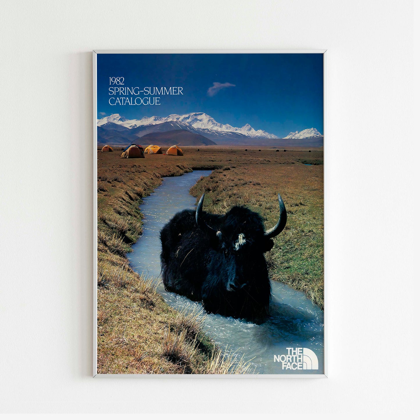 The North Face 1982 Spring/Summer Magazine Front Cover Poster, Vintage Outdoor Print, Retro Wall Art, Journal Advertisement, 80s Style Ad, Explore Seasonal Adventure Nostalgia, Urban Exploration Print