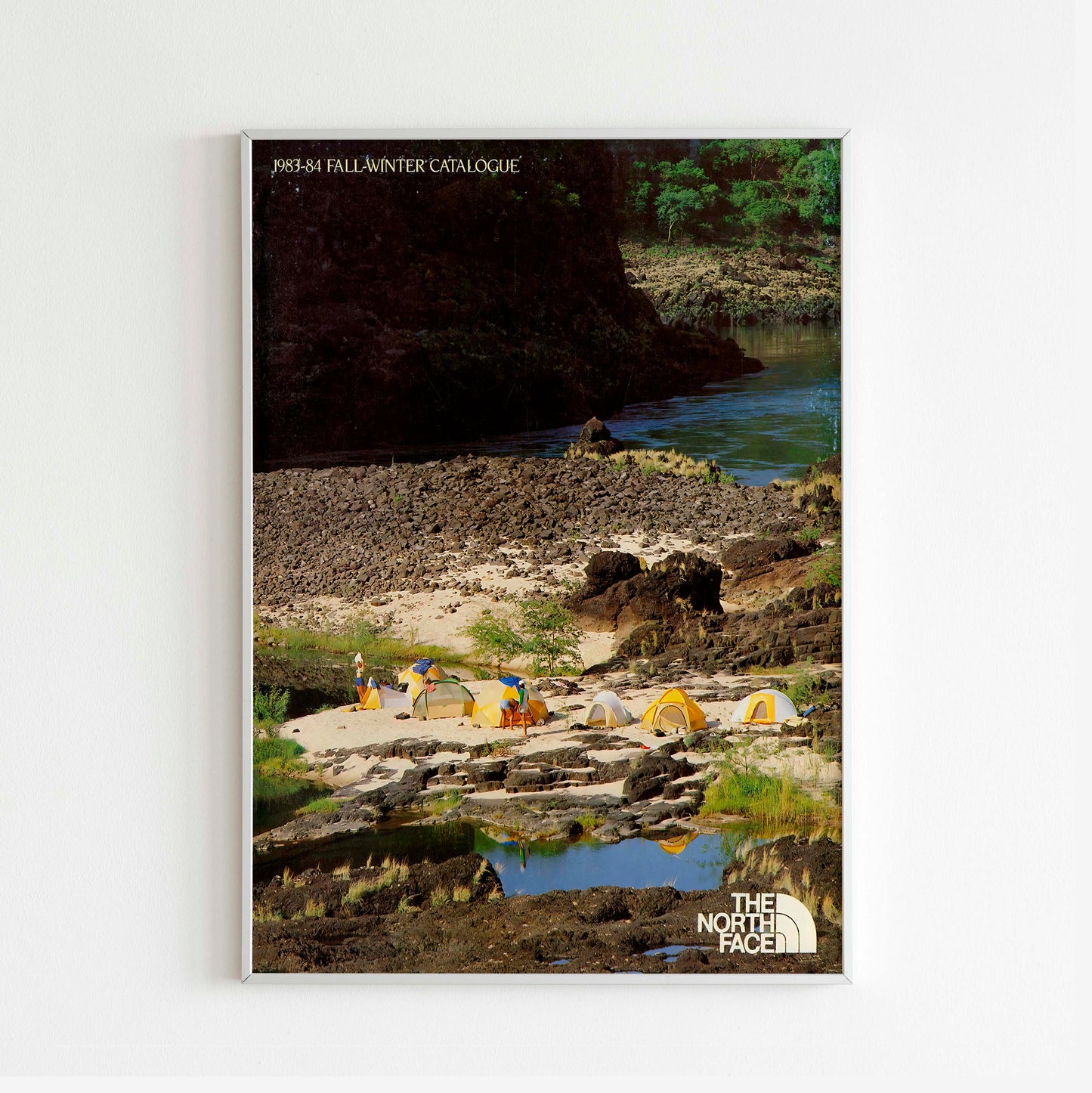 The North Face 1983-1984 Fall/Winter Magazine Front Cover Poster, Vintage Outdoor Print, Retro Wall Art, Journal Advertisement, 80s Style Ad, Explore Seasonal Adventure Nostalgia, Urban Exploration Print