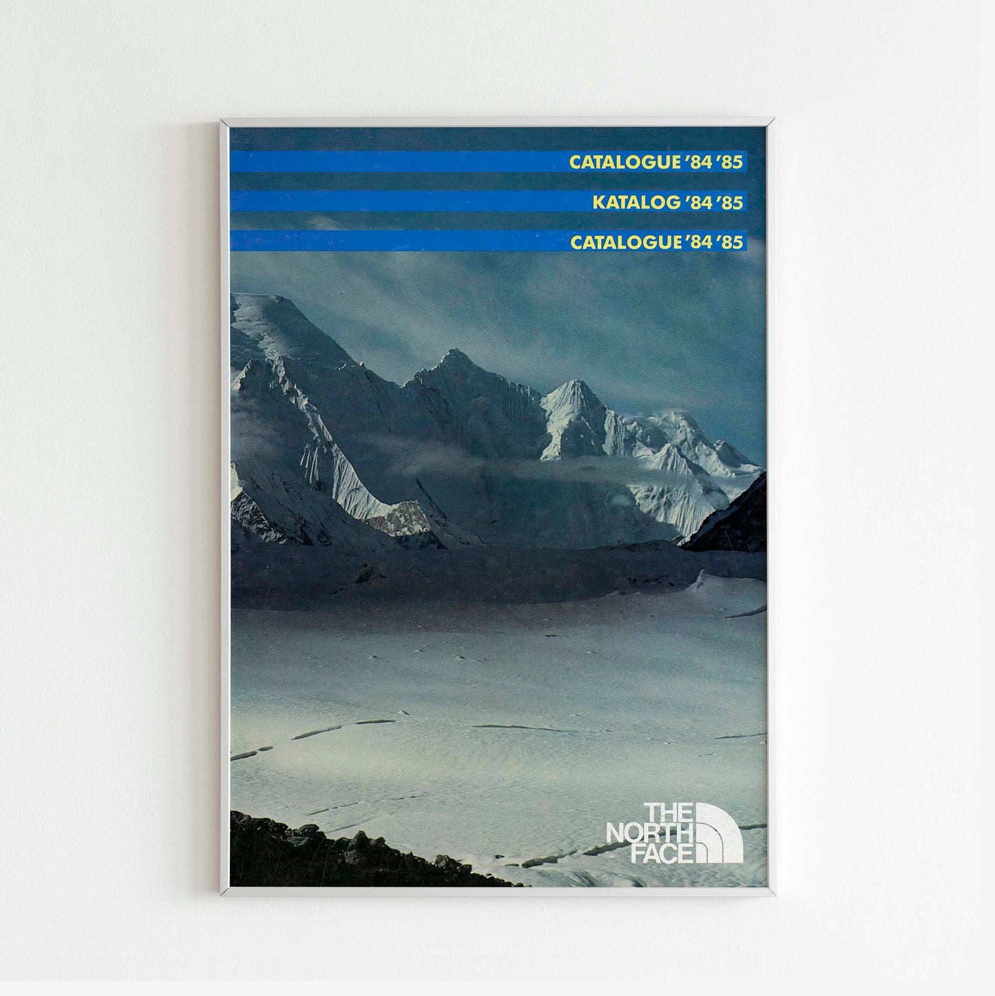 The North Face 1984-1985 Magazine Front Cover Poster, Vintage Outdoor Print, Retro Wall Art, Journal Advertisement, 80s Style Ad, Explore Adventure Nostalgia, Urban Exploration Print