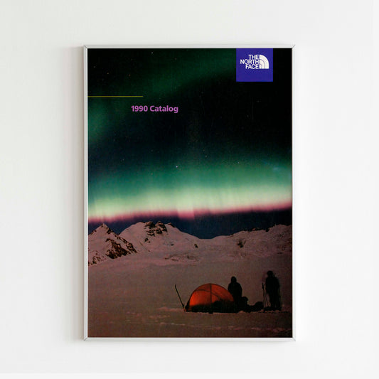 The North Face 1990 Magazine Front Cover Poster, Vintage Outdoor Print, Retro Wall Art, Journal Advertisement, 90s Style Ad, Explore Adventure Nostalgia, Urban Exploration Print