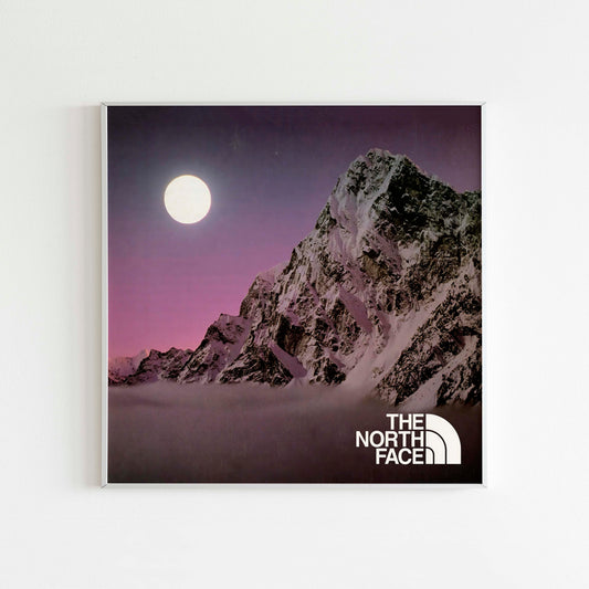 The North Face 80s Poster, Vintage Outdoor Print, Retro Wall Art, Journal Advertisement, 80s Style Ad, Explore Wilderness and Mountains, Backpacking Adventure Print