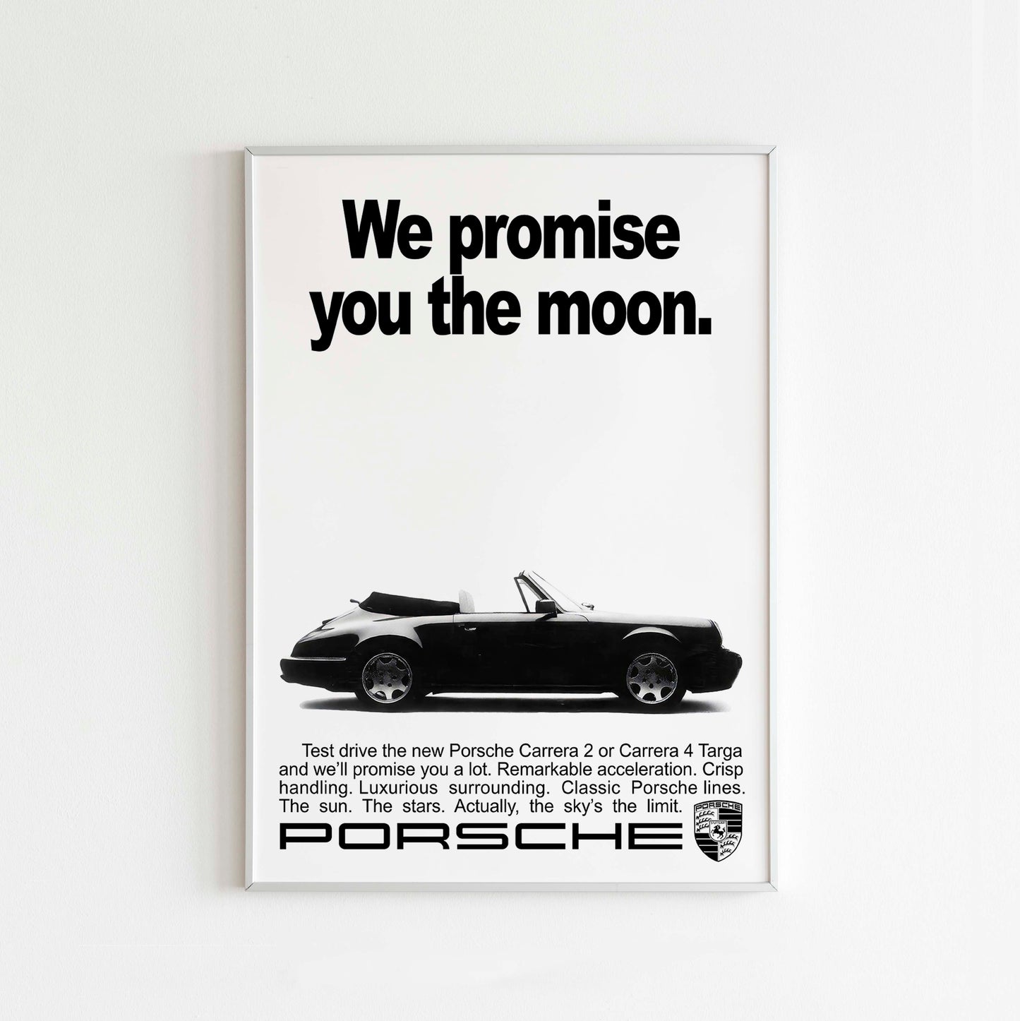 Porsche "We Promise You The Moon" Poster