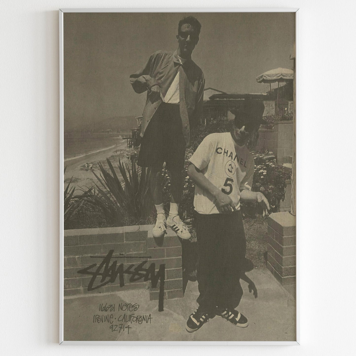 Stussy Streetwear Advertising Poster, Thrasher Style 80s Print, Vintage Ad Wall Art, Skateboarding Magazine Retro Advertisement Stussy