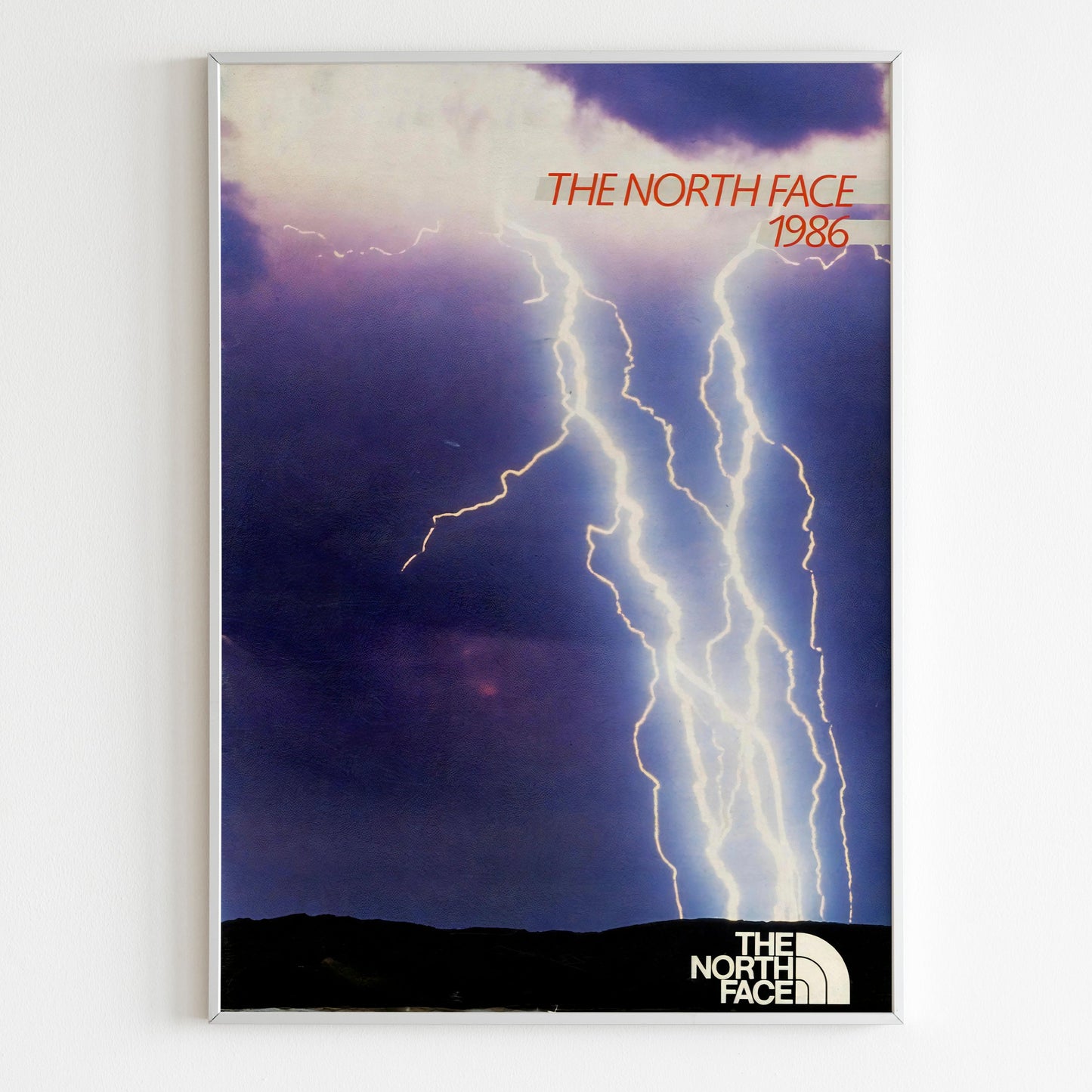 The North Face Advertising Poster, 80s Style Outdoor Print, Vintage Ad Wall Art, Magazine Retro Advertisement, TNF 1986 print, 90s retro Ad
