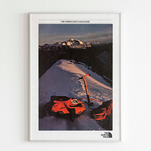 The North Face Catalogue Advertising Poster, 70s Style Outdoor Print, Vintage Ad Wall Art, Magazine Retro Advertisement, TNF 90s retro Ad