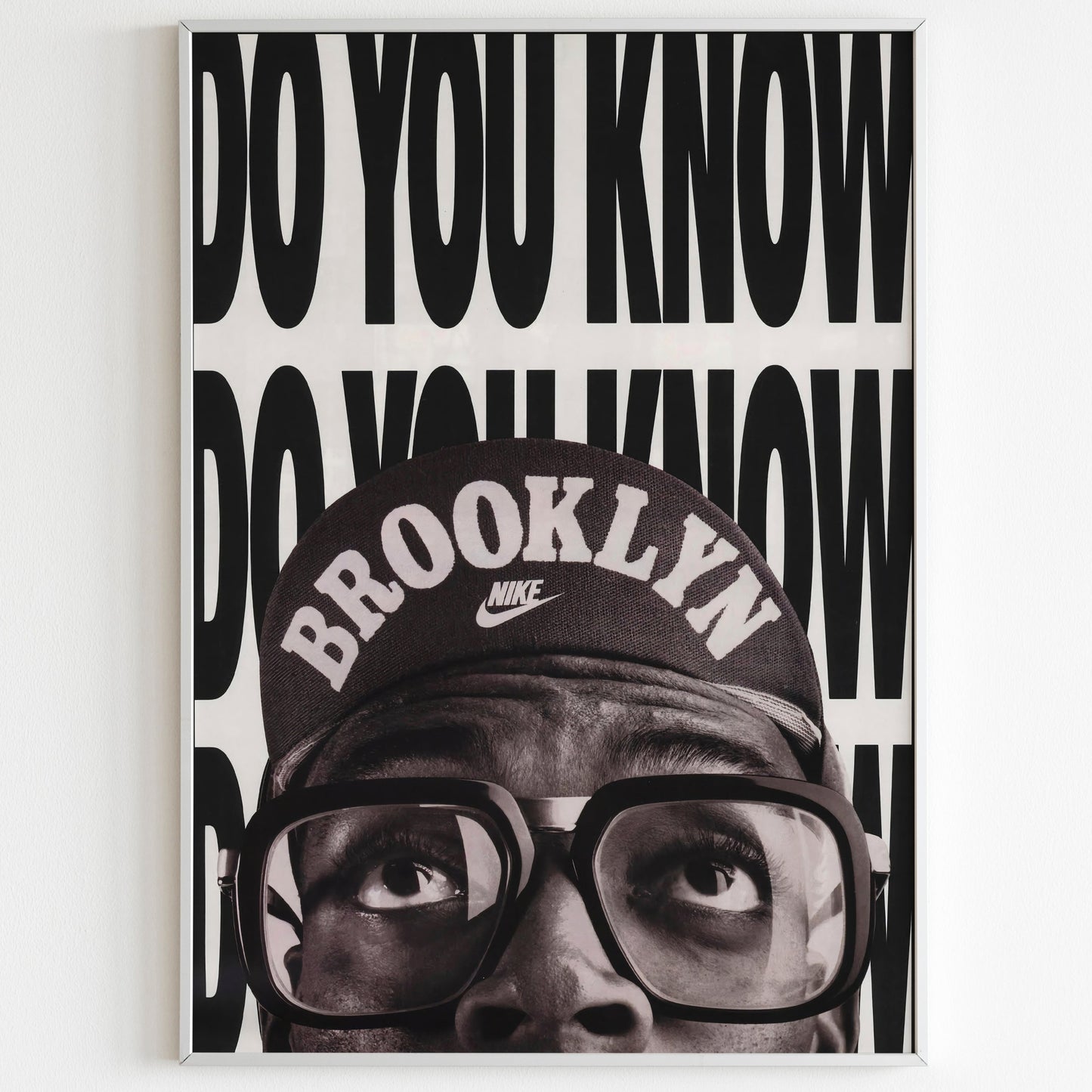 Nike Spike Lee Advertising Poster, Brooklyn Air Jordan 90s Style USA Basketball Print, Vintage Ad Wall Art, Magazine Retro Advertisement