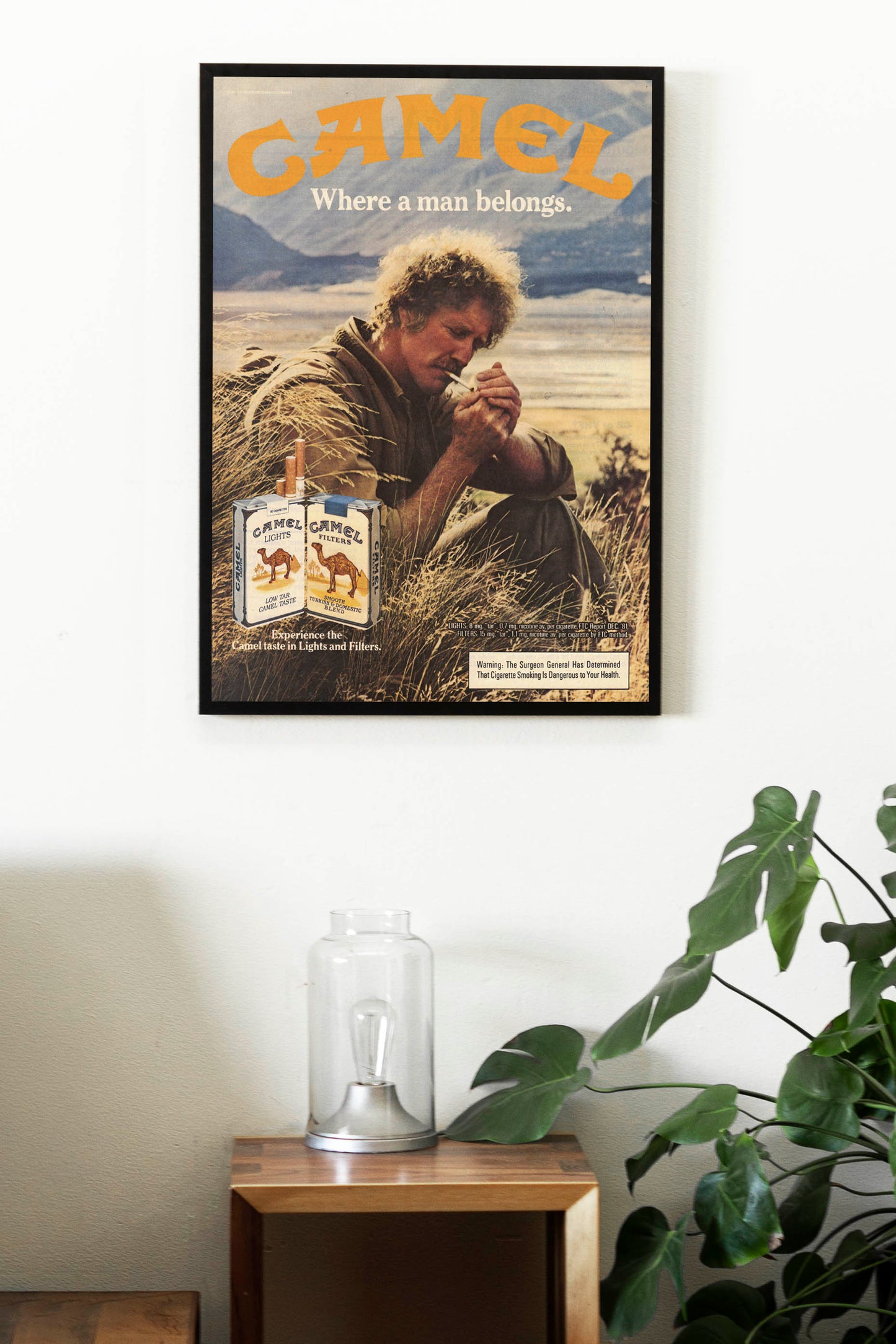 Camel "Where a Man Belongs" Poster