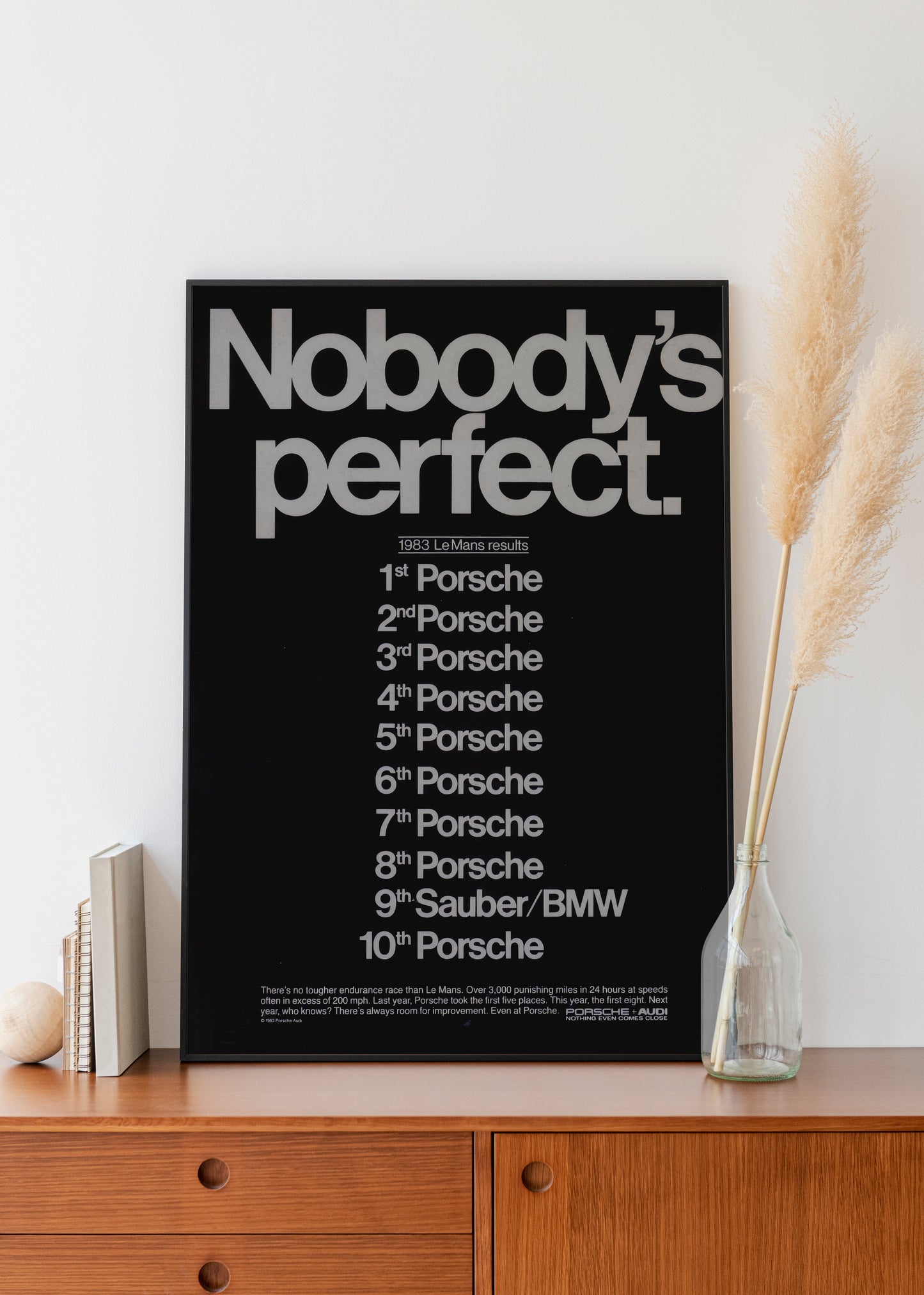 Porsche "Nobody's Perfect" Poster