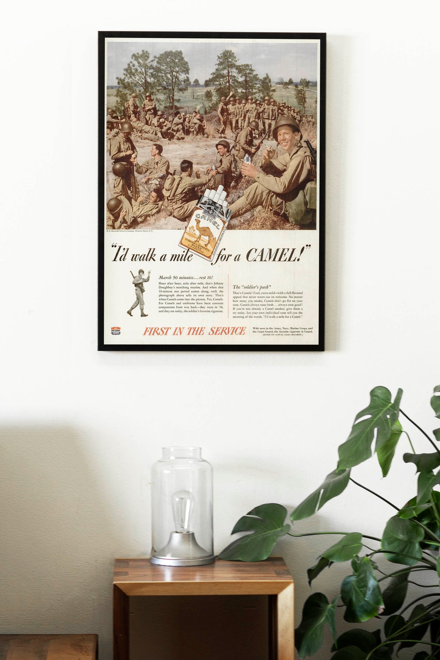 Camel "I'd Walk A Mile" Poster