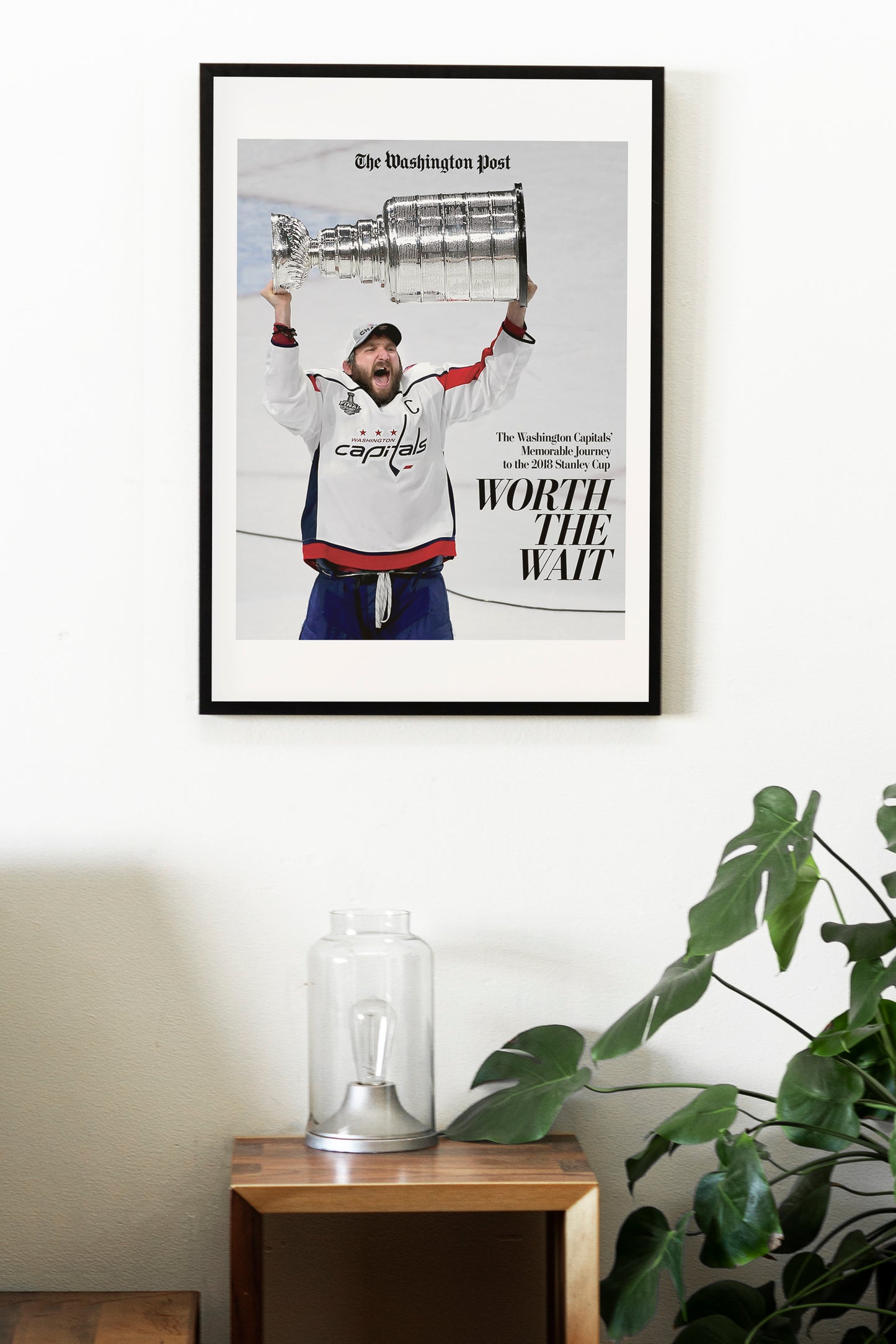 Washington Capitals 2018 NHL Stanley Cup Champions Front Cover The Washington Post Poster