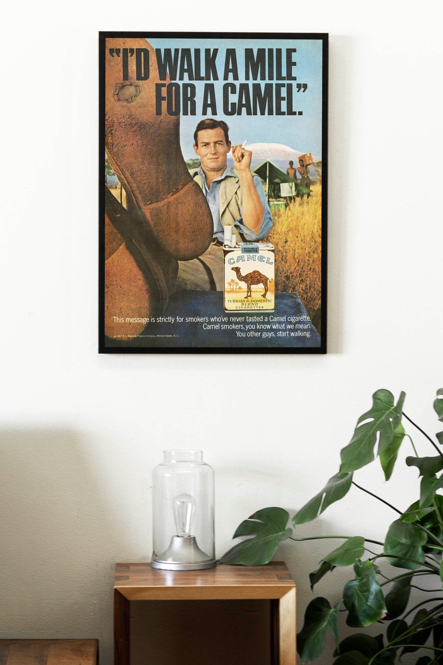 Camel "I'd Walk A Mile" Poster