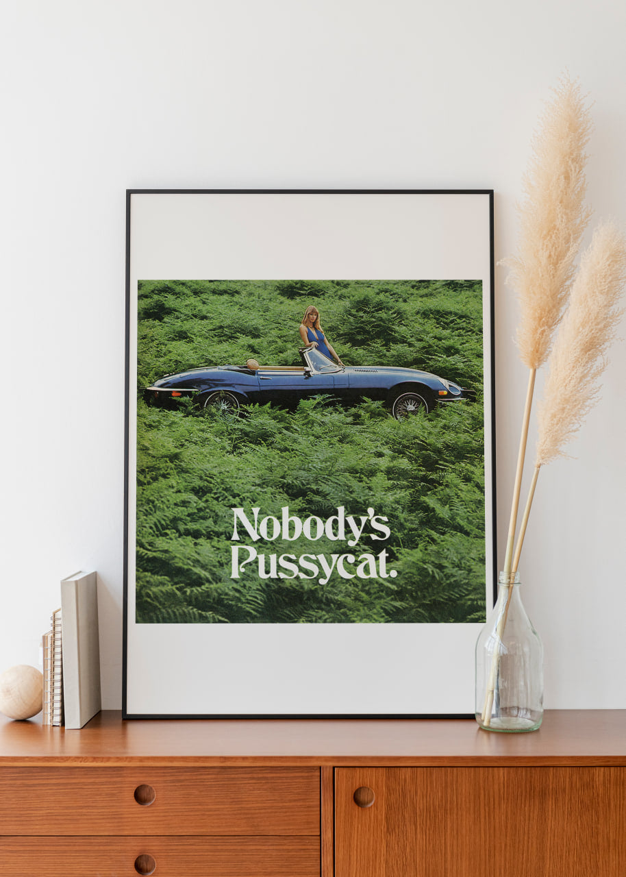 Jaguar "Nobody's Pussycat" Poster