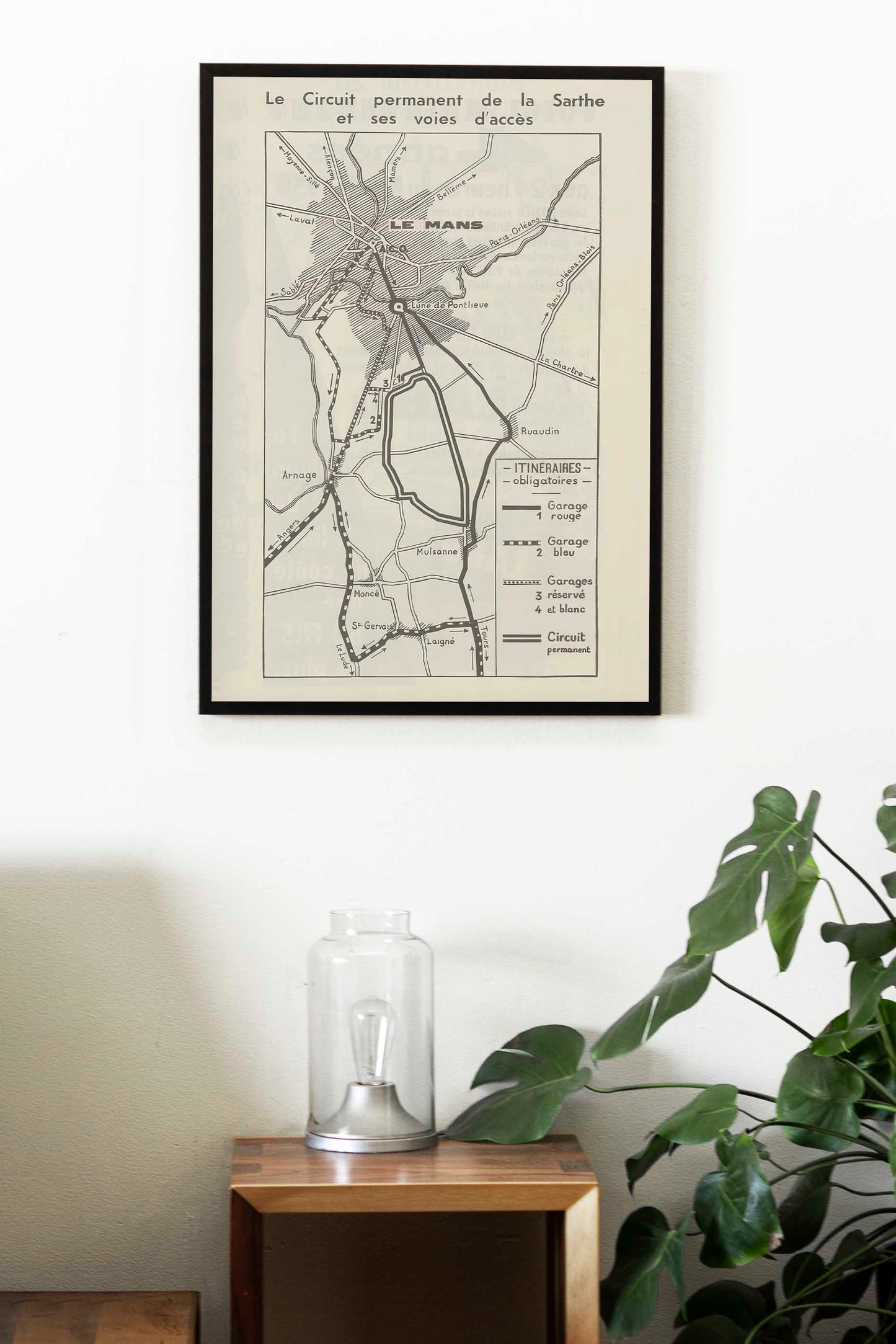 Le Mans 24h Circuit Map Poster