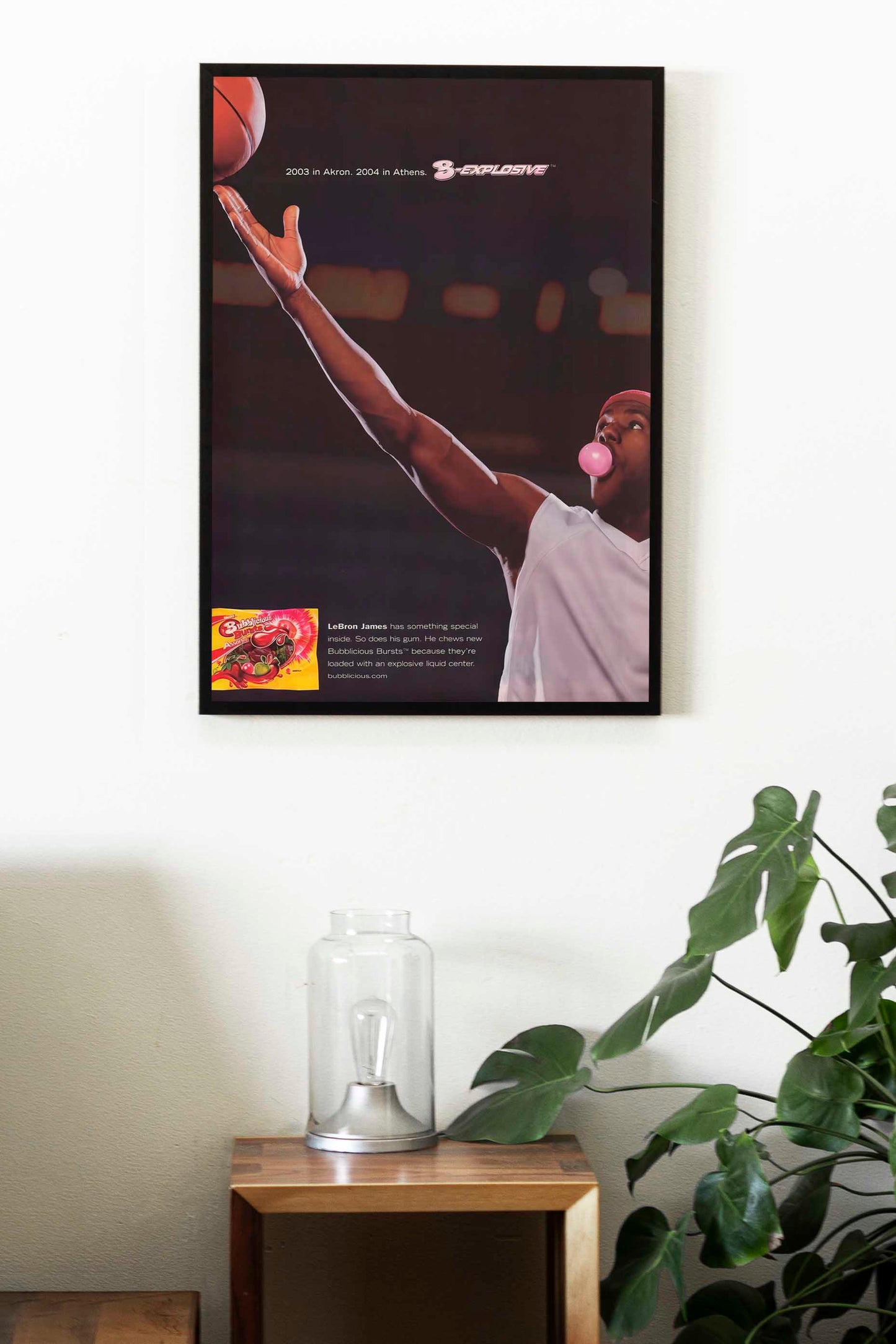 Bubblicious Bursts Gum LeBron James Poster