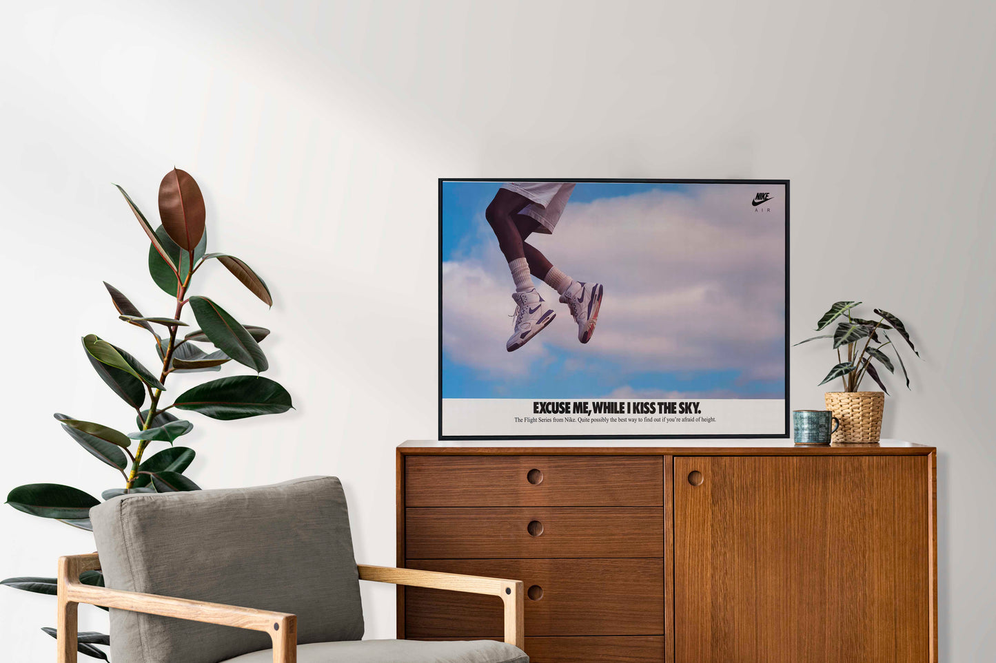 Nike "Excuse Me, While I Kiss The Sky" Poster