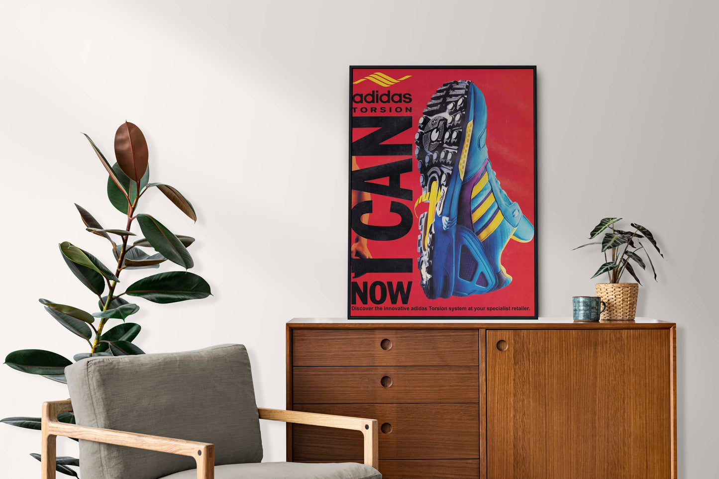 Adidas ZX8 Torsion "I Want I Can" 1989 Poster