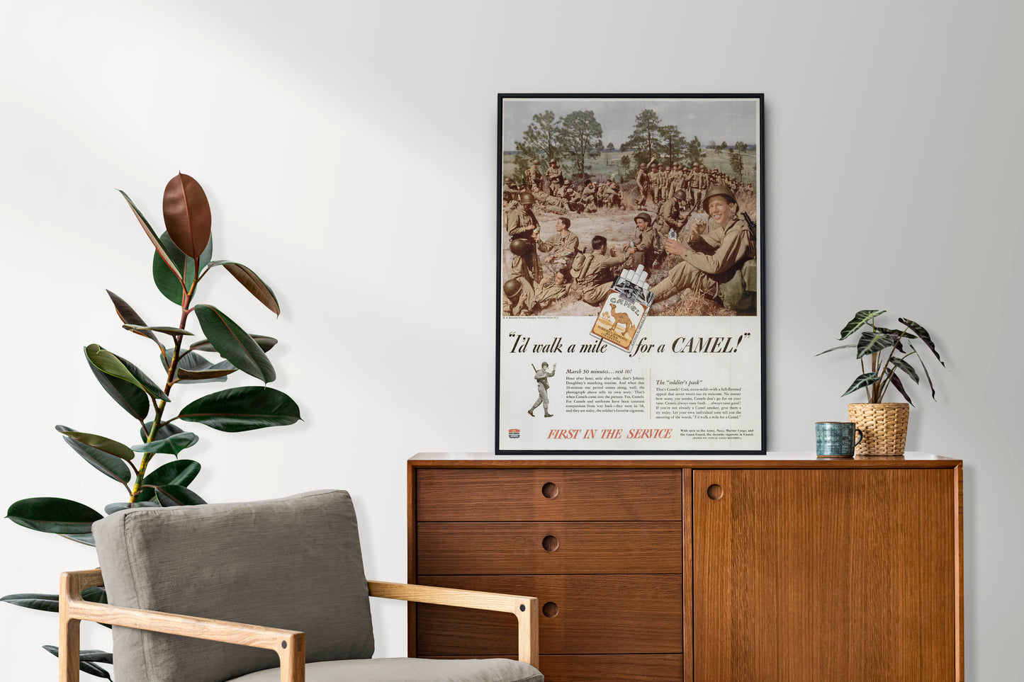 Camel "I'd Walk A Mile" Poster