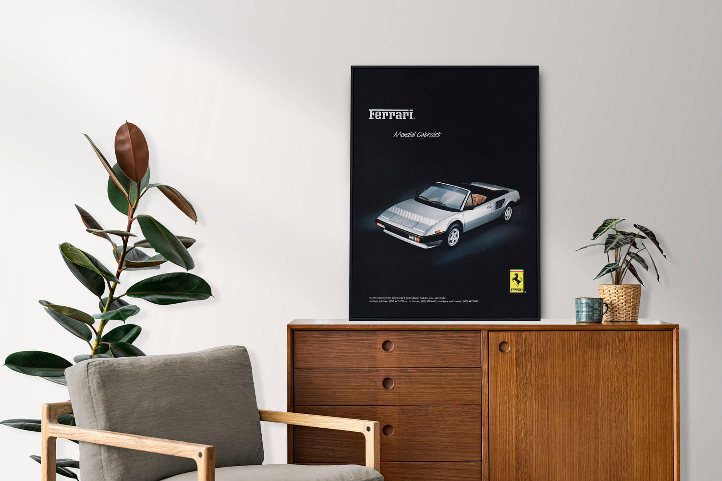 Ferrari Mondial Cabriolet Poster