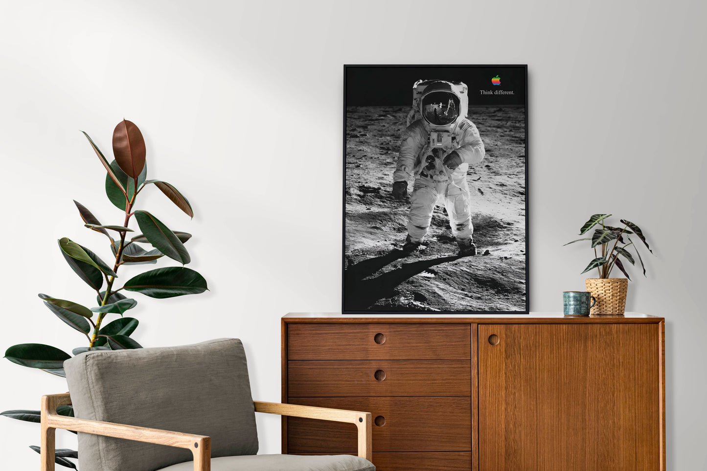 Apple Buzz Aldrin "Think Different" Poster