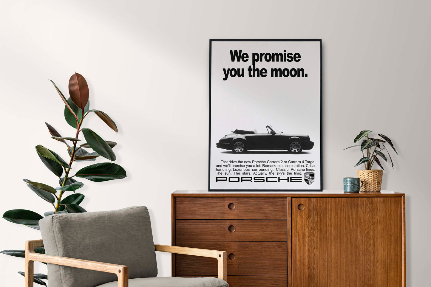 Porsche "We Promise You The Moon" Poster