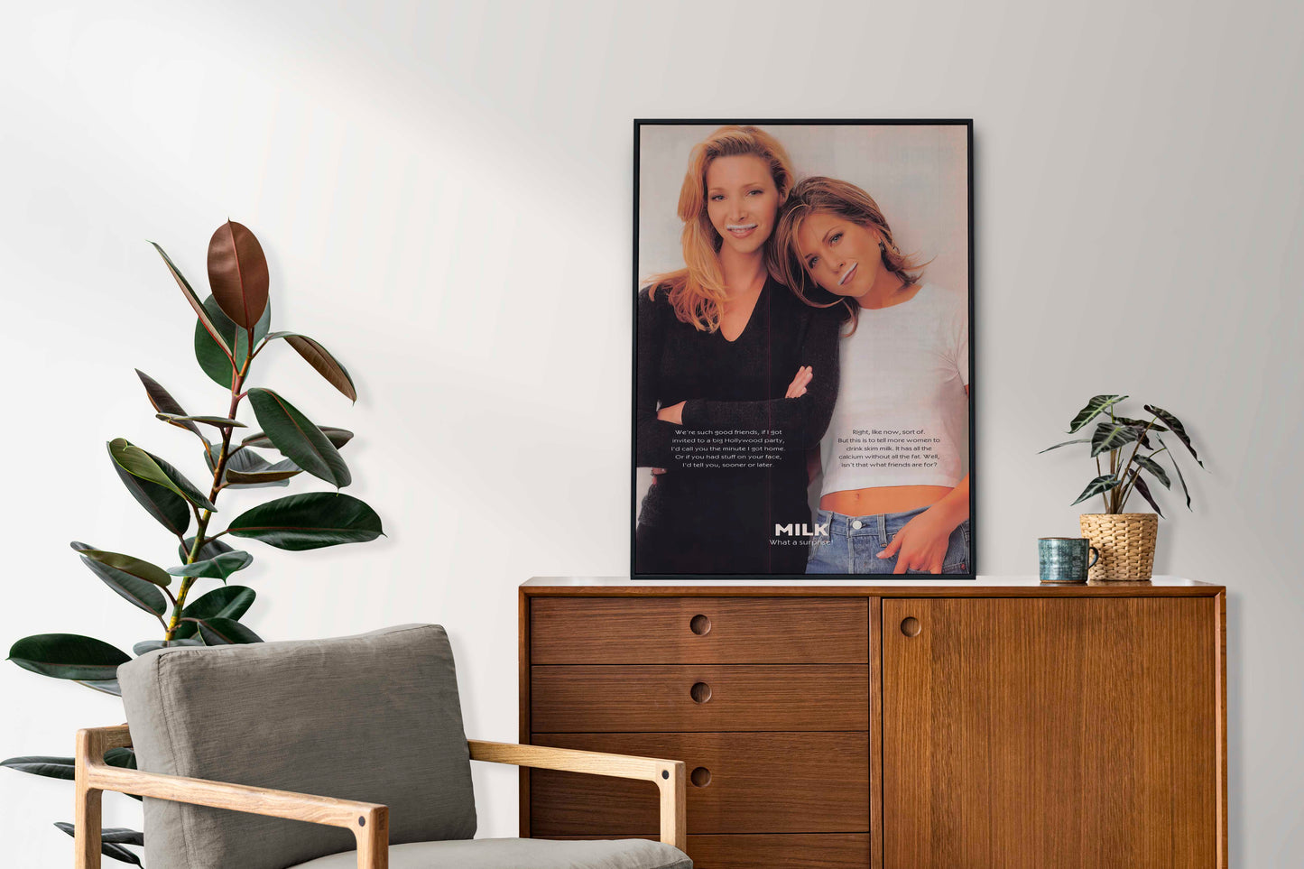 Got Milk? "Friends" Lisa Kudrow and Jennifer Aniston Poster
