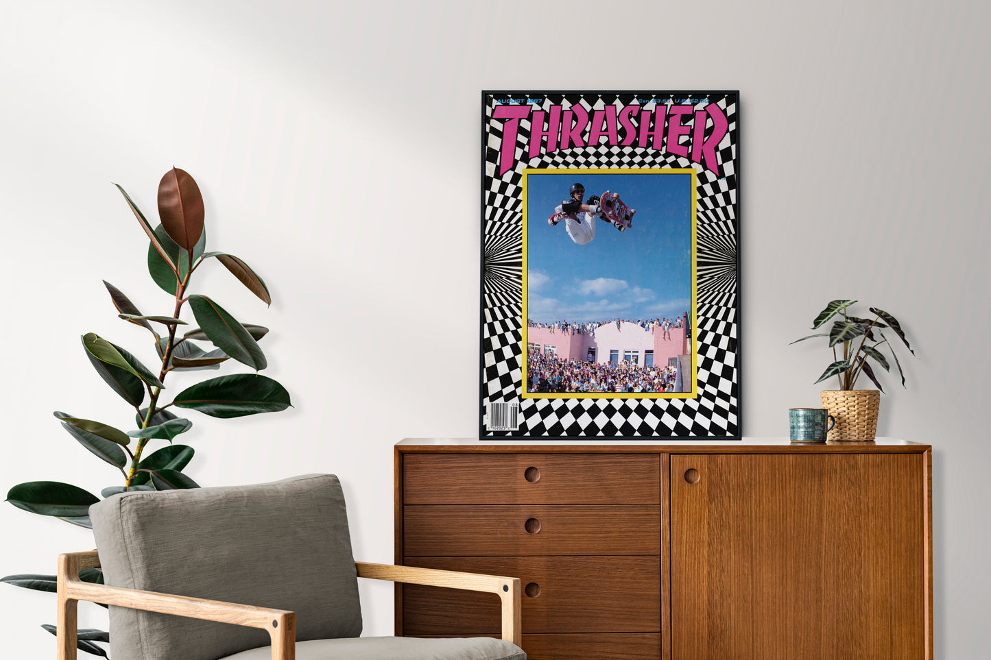Thrasher 1987 August Front Cover Poster