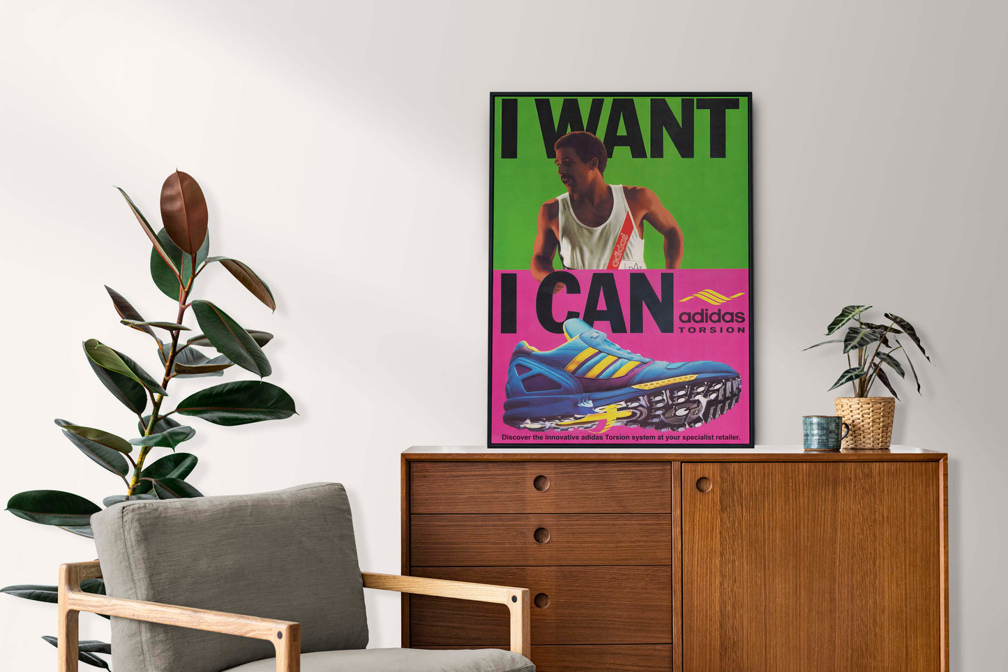 Adidas ZX8 Torsion "I Want I Can" 1989 Poster