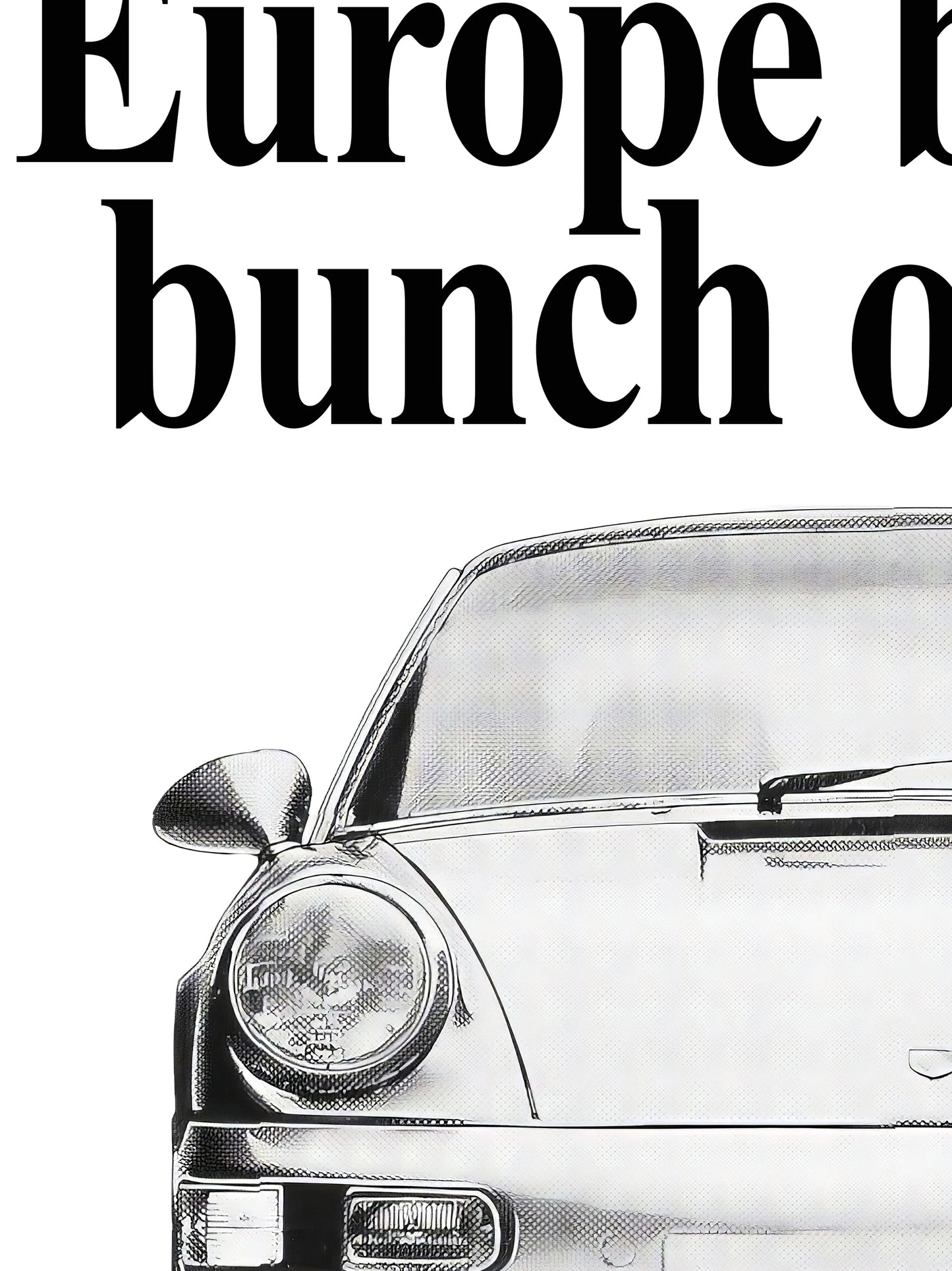 Porsche "Bring Something Back From Europe" Poster