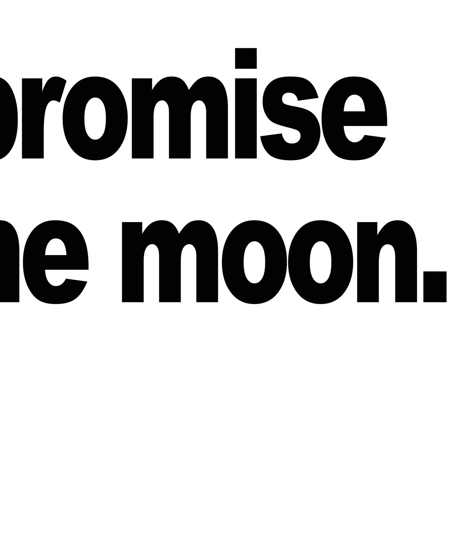 Porsche "We Promise You The Moon" Poster