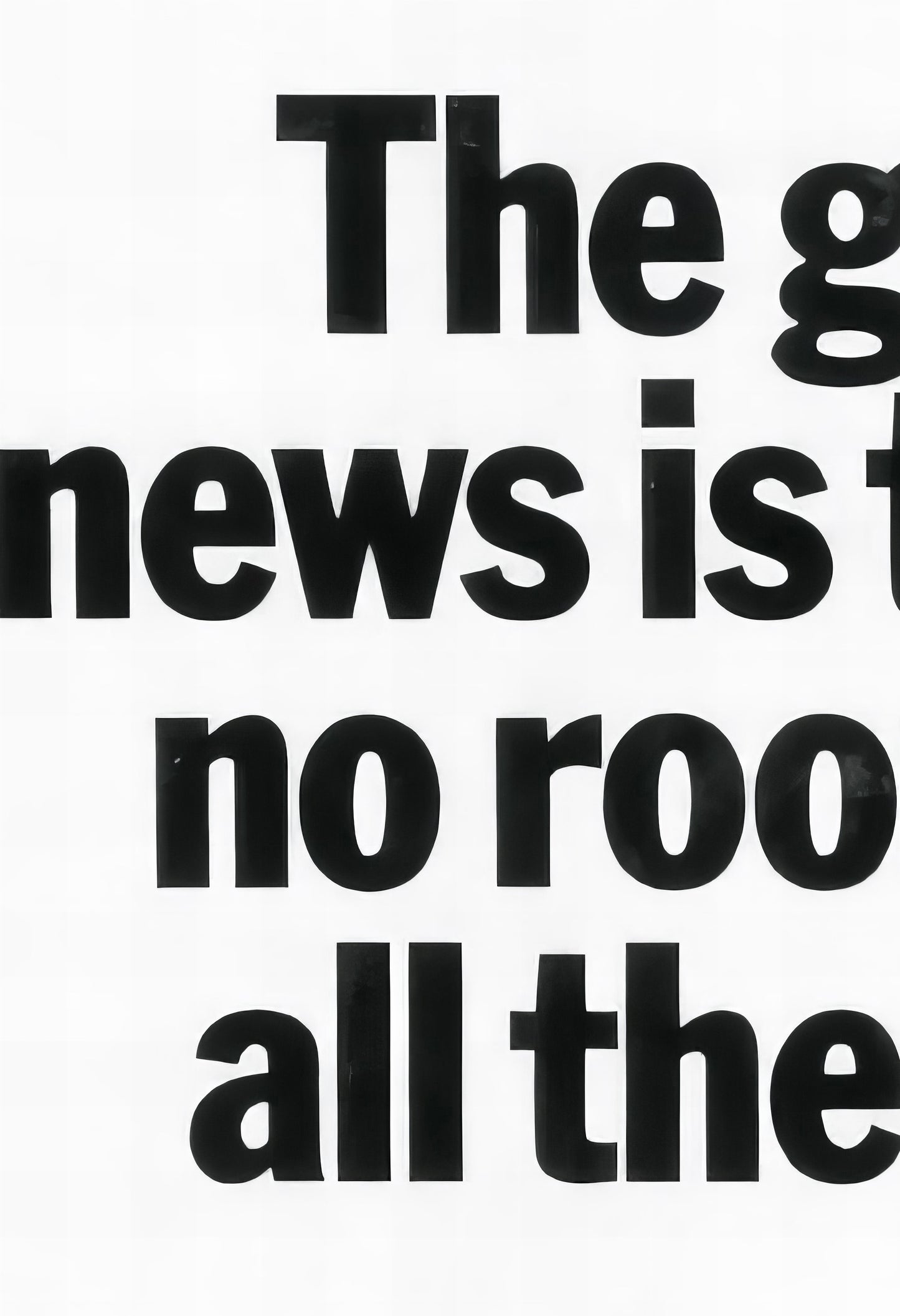 Porsche 911 "The Good News Is There's No Room For All The Kids" Poster