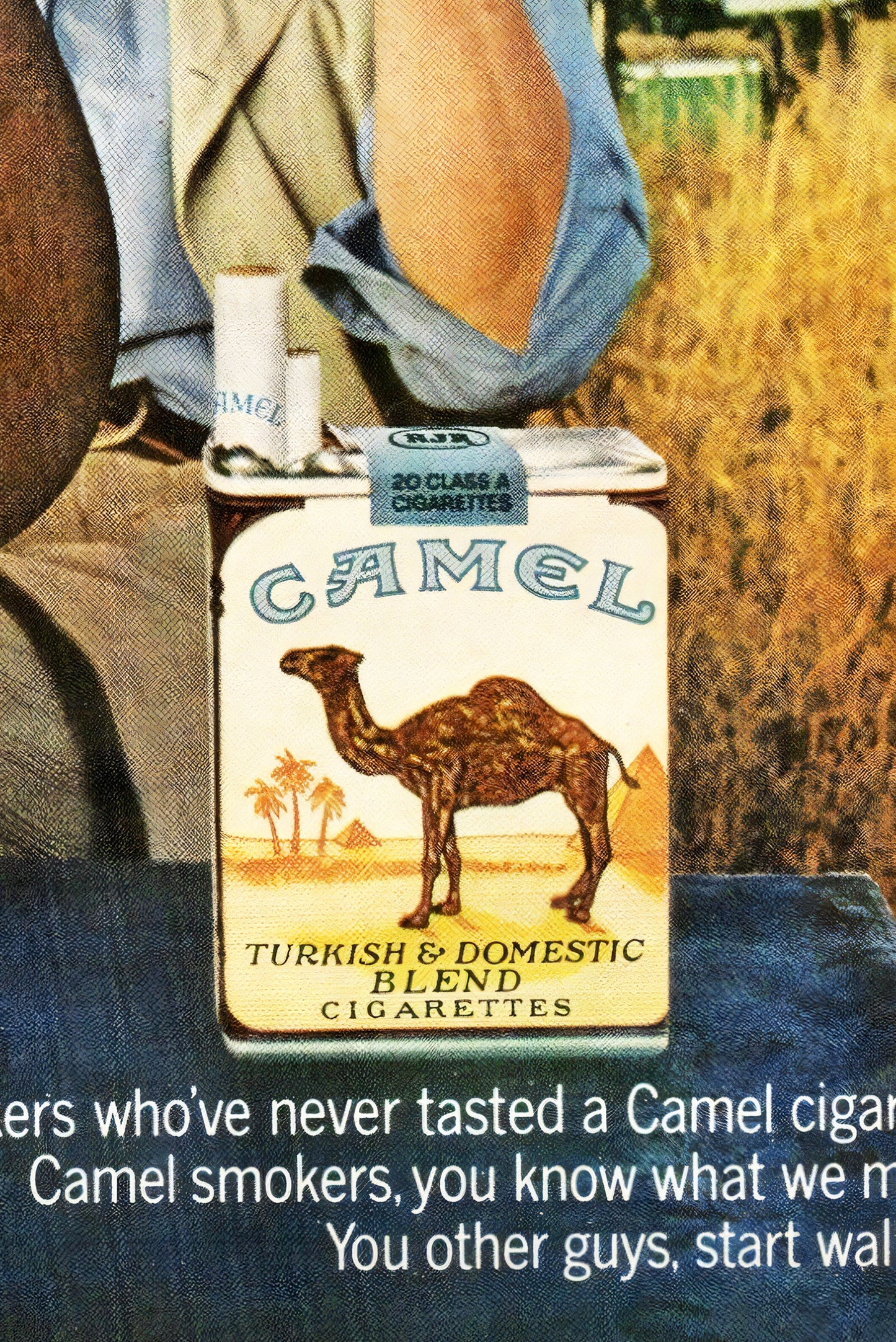 Camel "I'd Walk A Mile" Poster