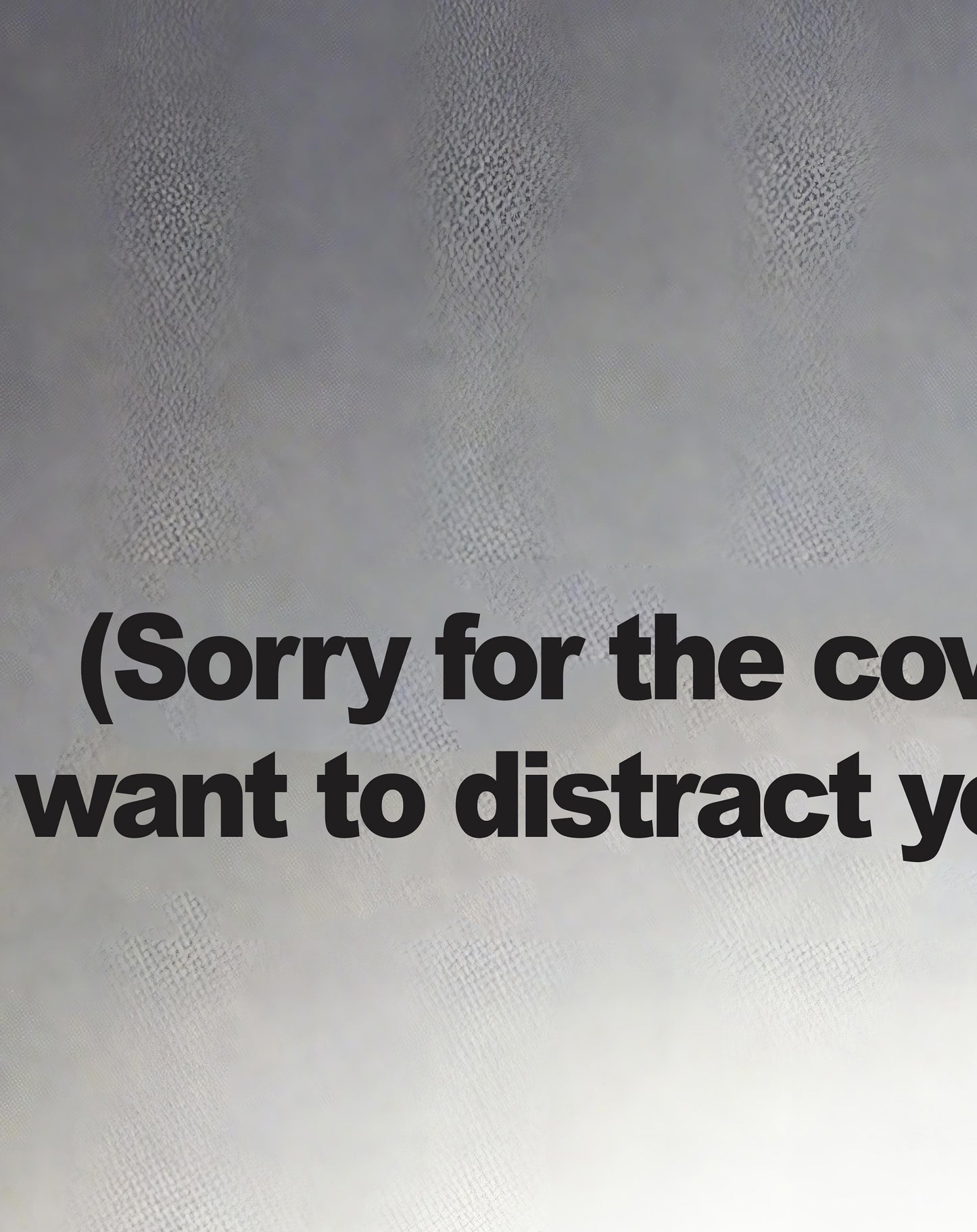 Porsche "Sorry For The Cover" Poster