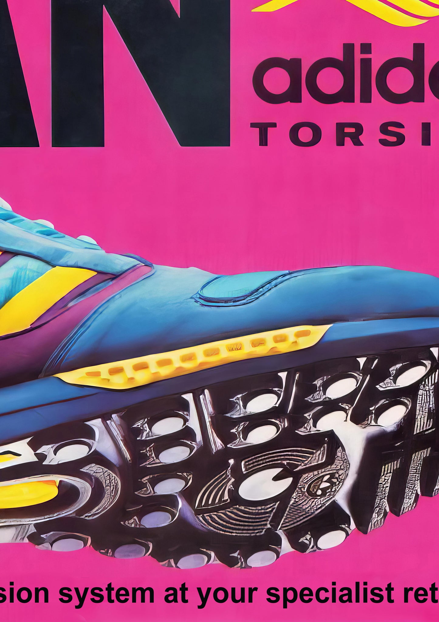 Adidas ZX8 Torsion "I Want I Can" 1989 Poster