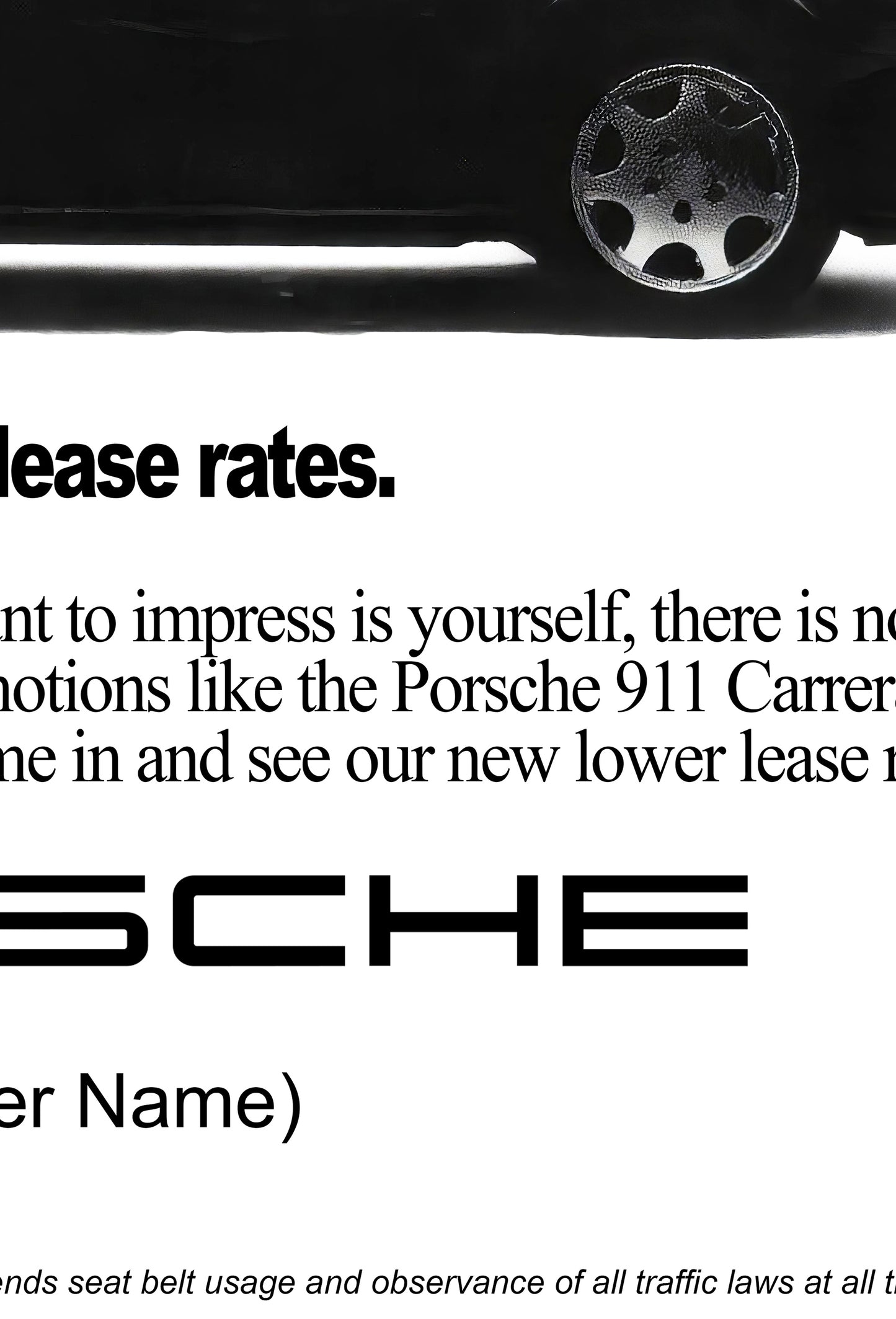 Porsche "Just In Time For The Reunion" Poster