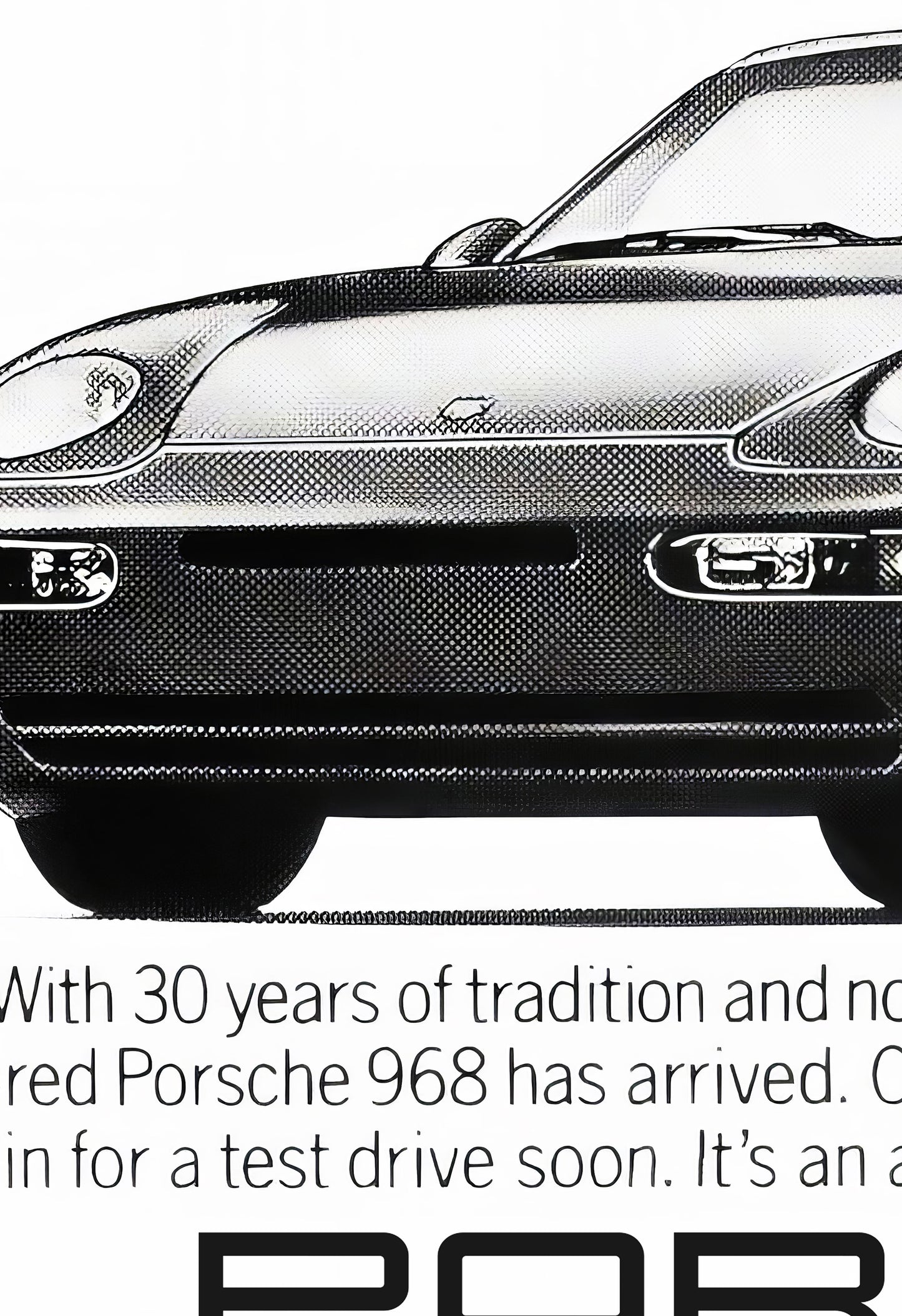 Porsche "Appearing Soon In A Passing Lane Near You" Poster