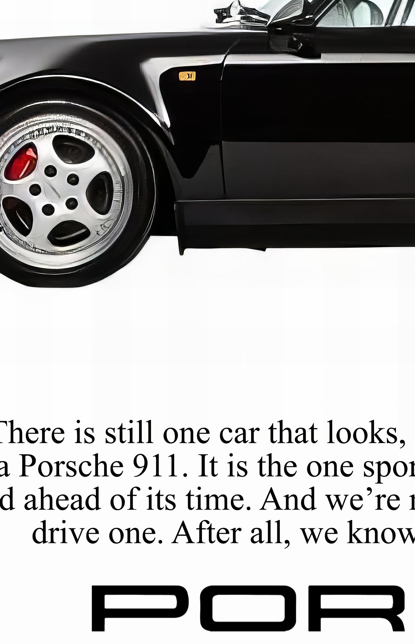 Porsche 911 "It's Named 964. But It Feels Like 69 All The Way" Poster