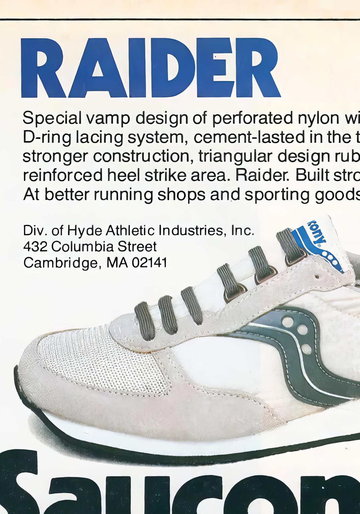 Saucony Raider Poster