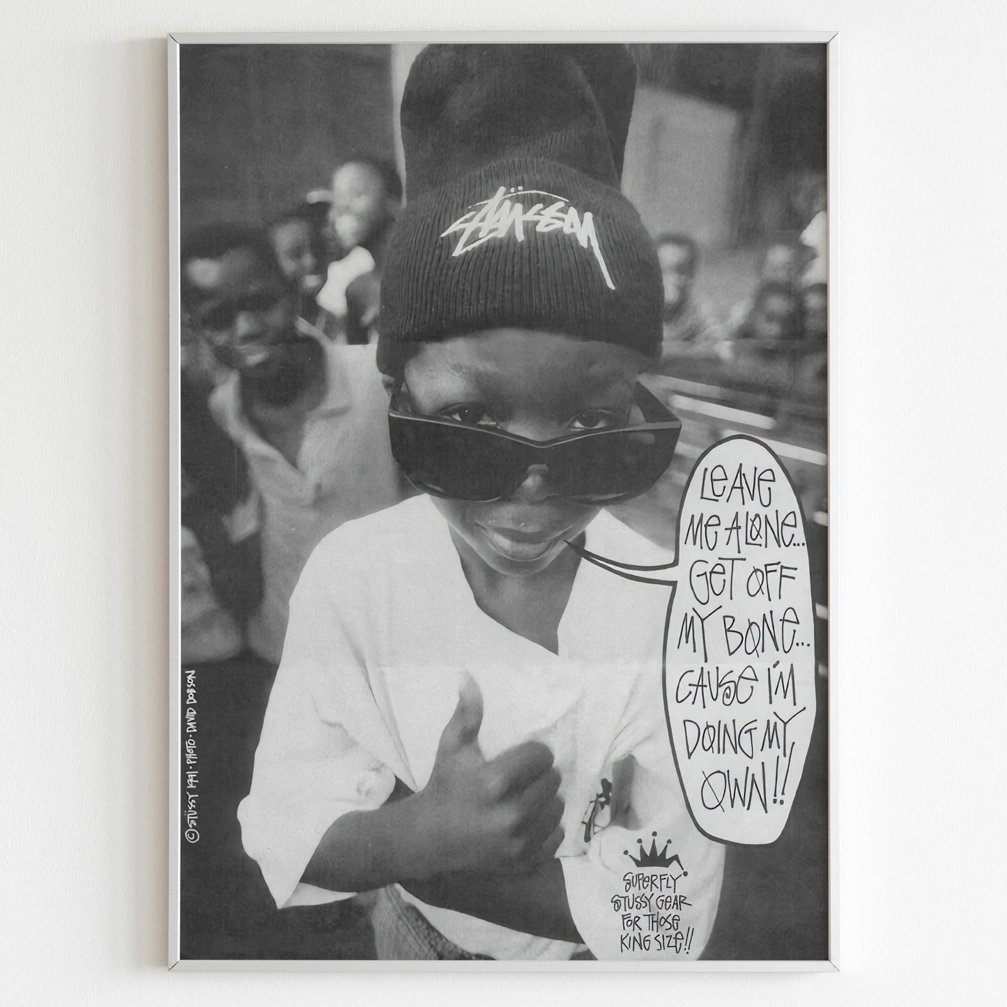 Stussy Streetwear Advertising Poster, Thrasher Style 80s Print, Vintage Ad Wall Art, Skateboarding Magazine Retro Advertisement
