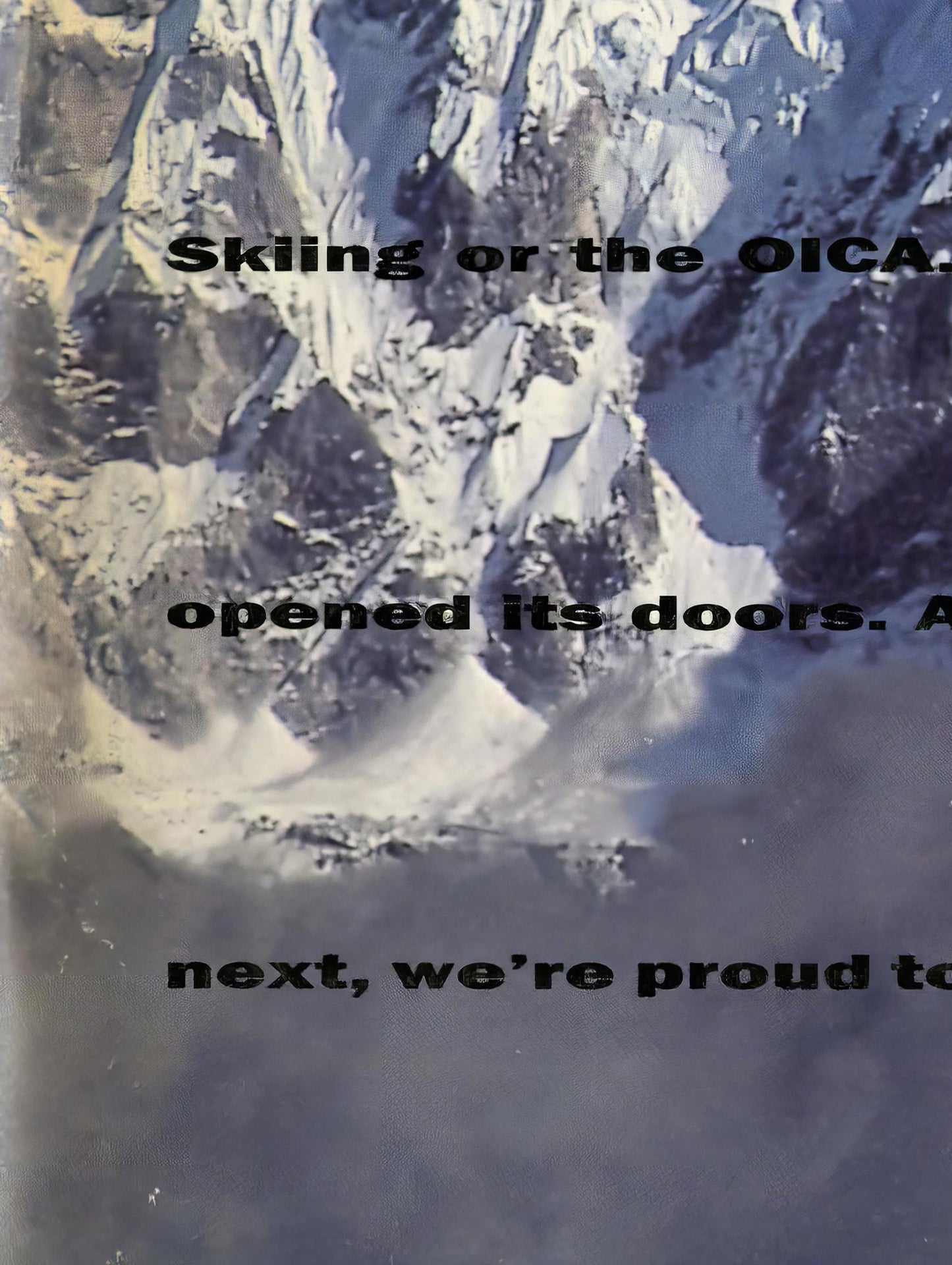 The North Face 1993 Magazine Front Cover Poster