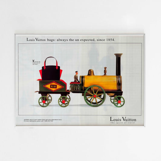 Louis Vuitton Varenne Bag 1995 Advertising Poster, 90's Style Print, Ad Wall Art, Vintage Design Magazine, Retro Advertisement, Luxury Fashion Poster