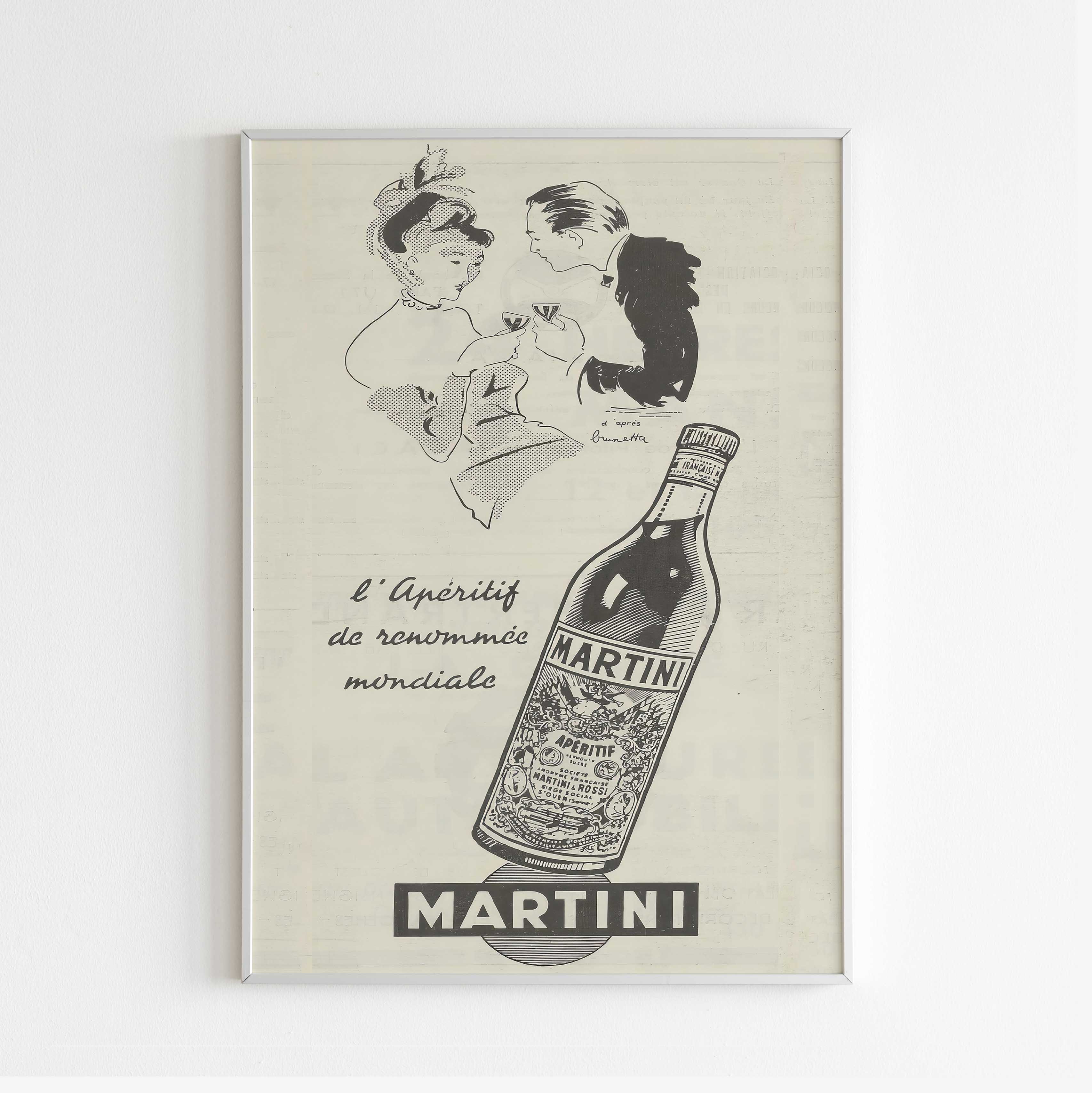 Martini Poster Advertising Poster, 60s Style Print, Vintage Racing Le ...