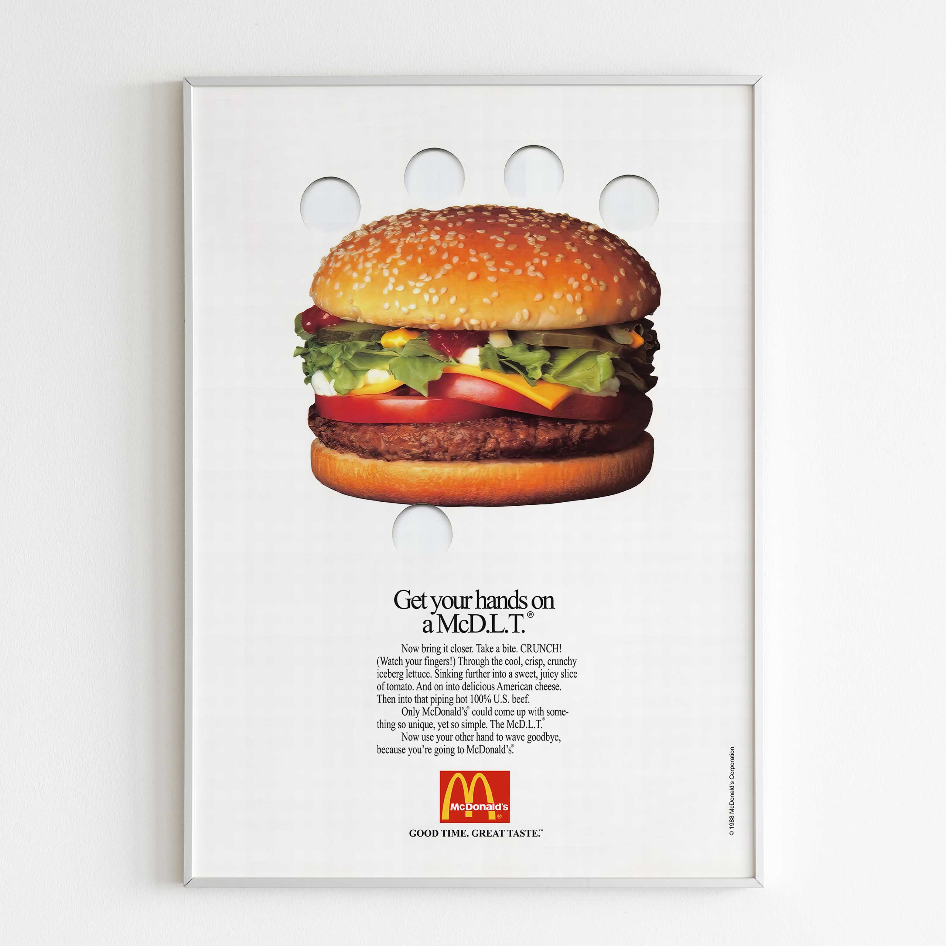 Poster Mcd McDonald's Advertising Poster, 90s Style Print, Vintage Fast Food ...