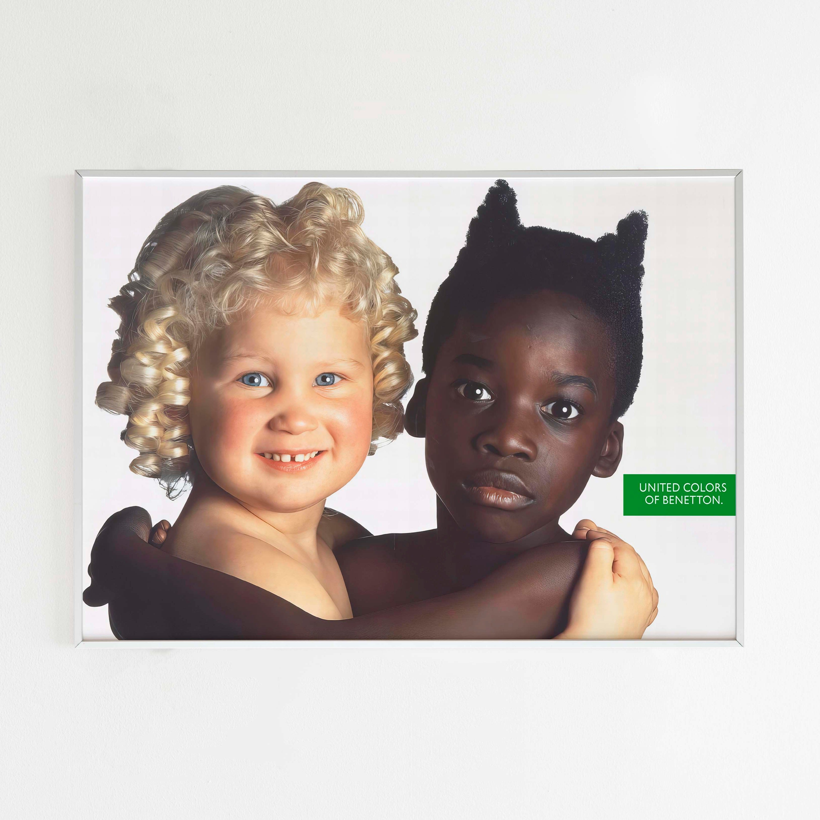 United Colors of Benetton Advertising Poster, 90s Style Toscani Photo ...